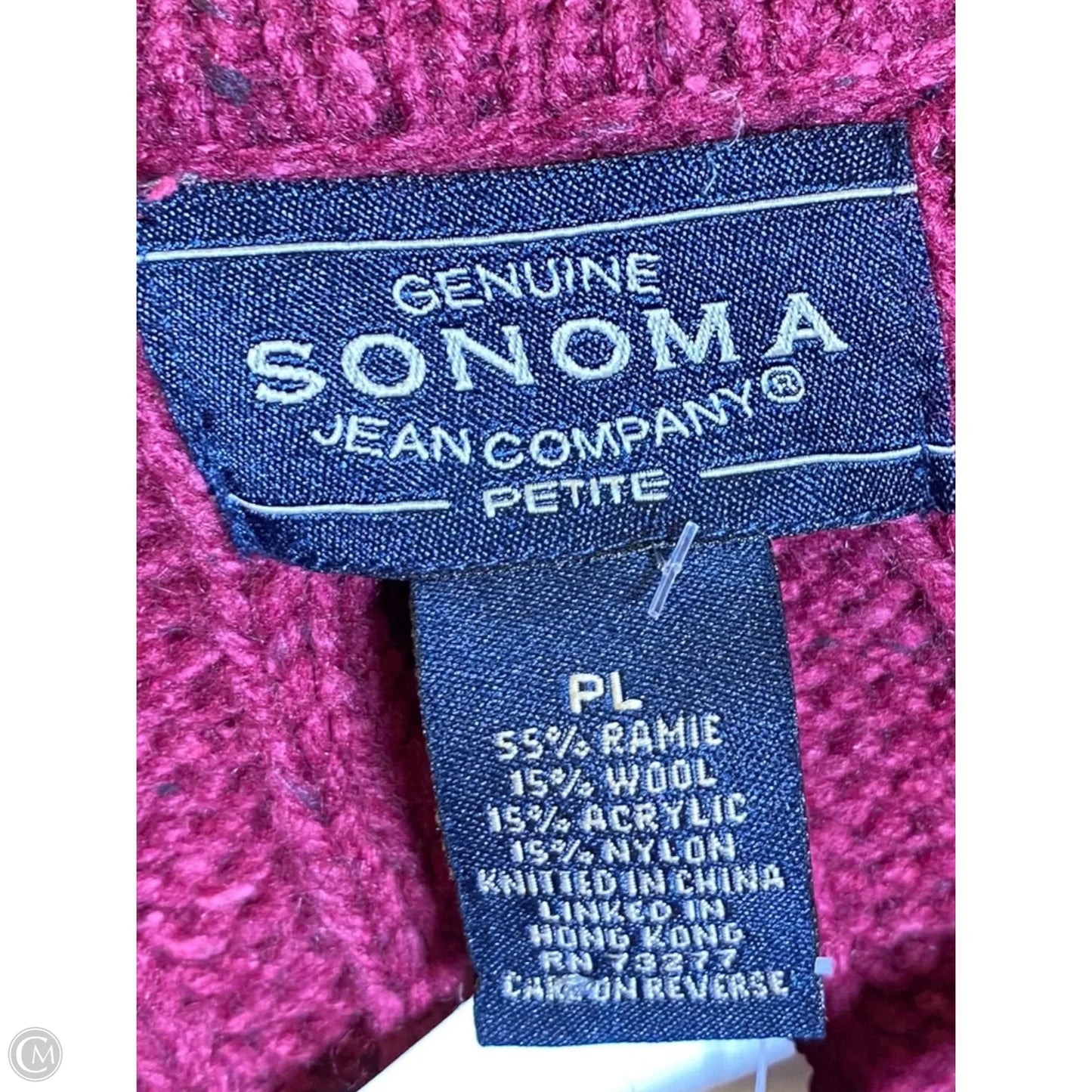 Cardigan By Sonoma In Red, Size: L