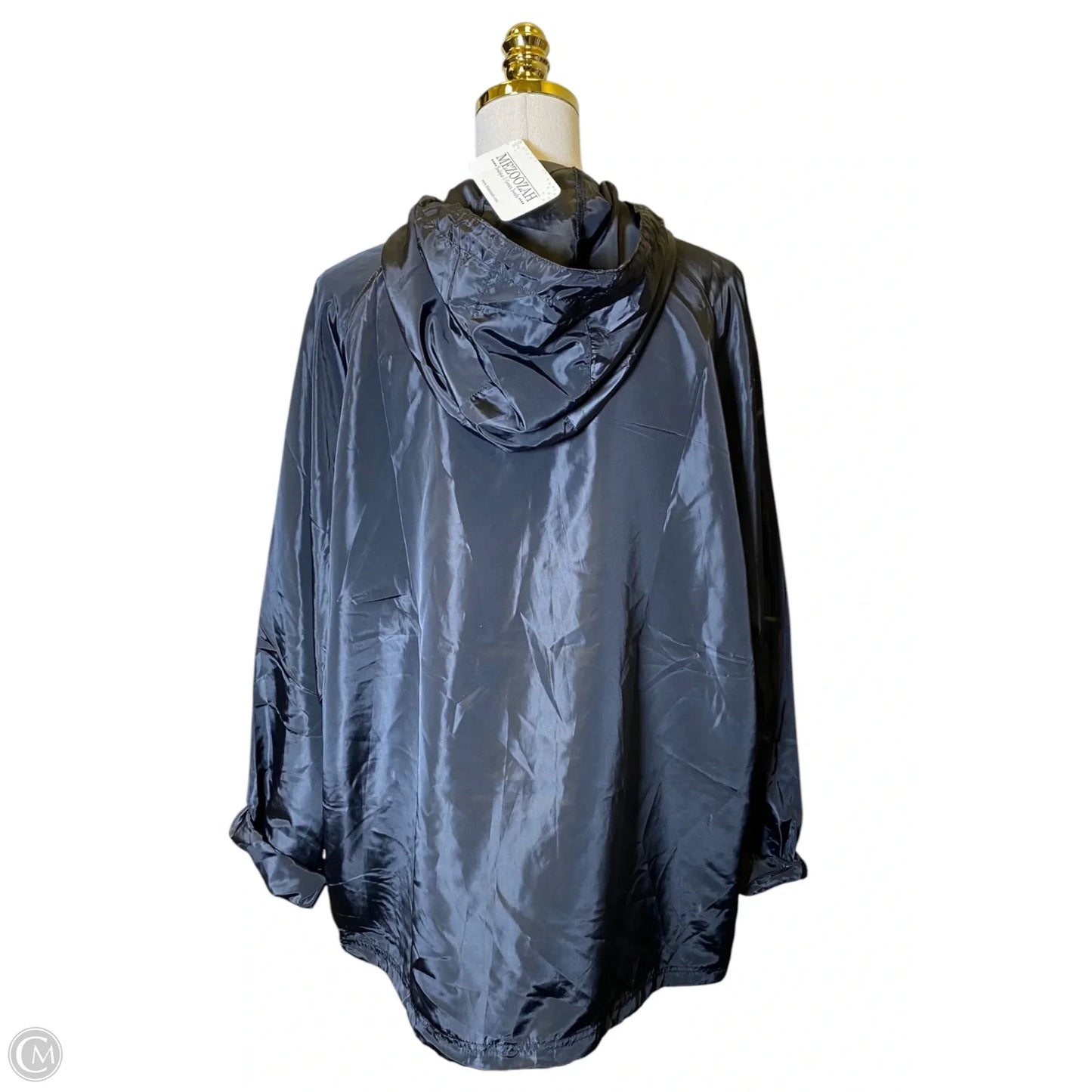 Jacket Windbreaker By Clothes Mentor In Black, Size: Xl