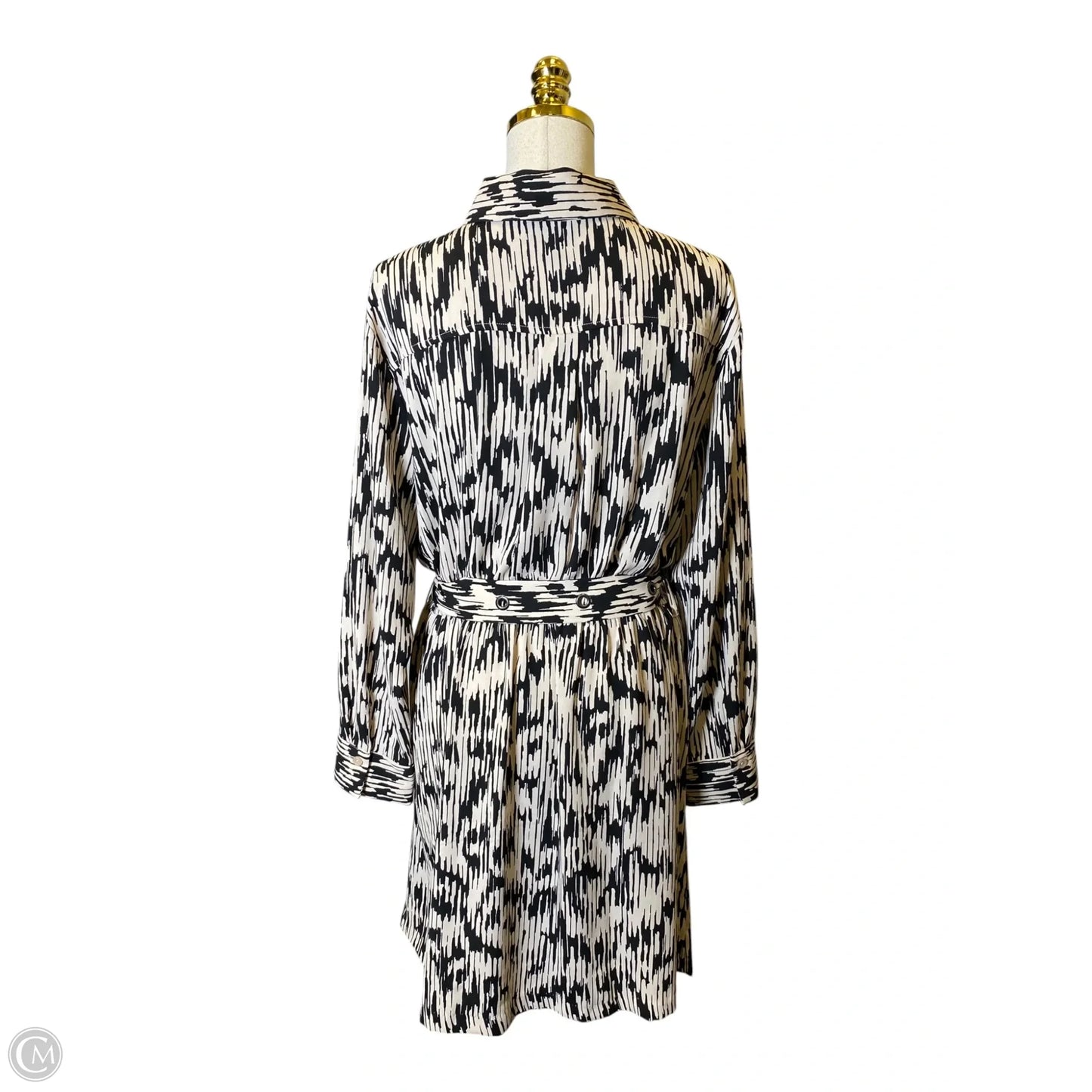 Dress Casual Midi By Simply Vera In Black & Cream, Size: Xl