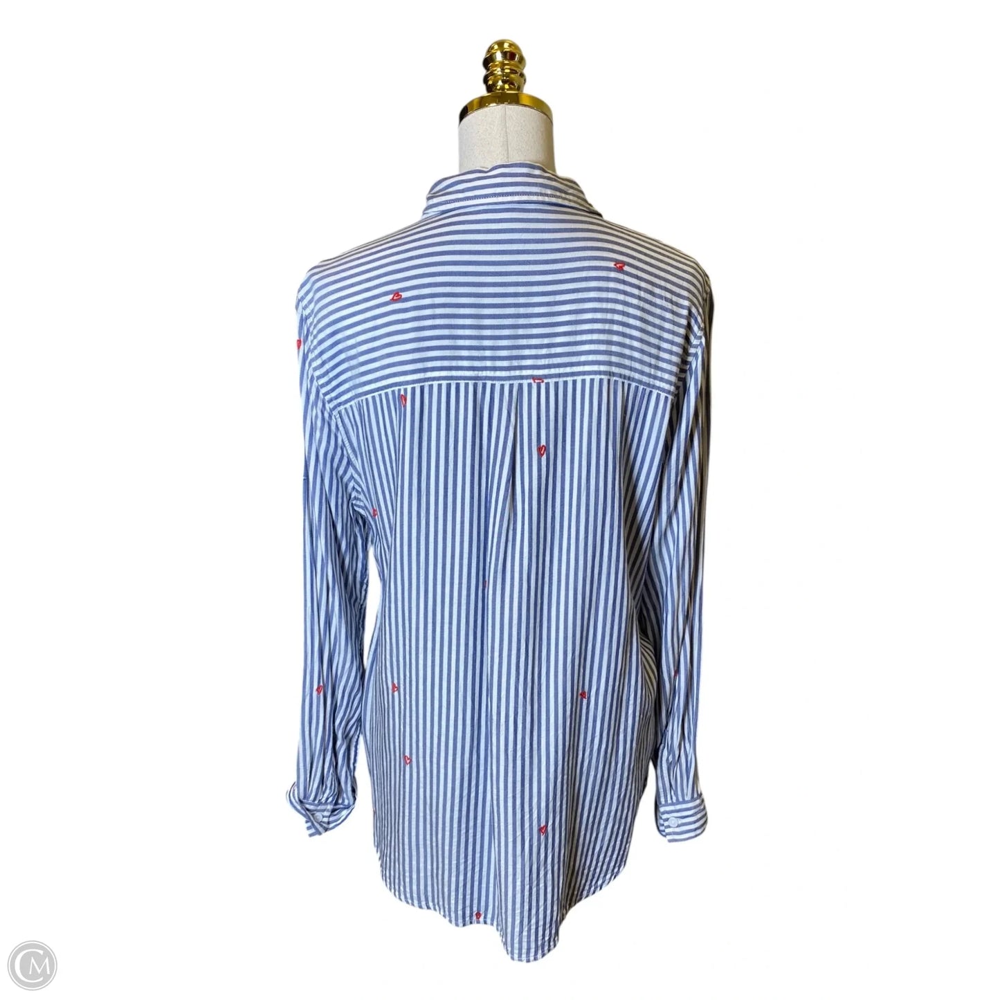 Top Long Sleeve By Beachlunchlounge In Striped Pattern, Size: Xl