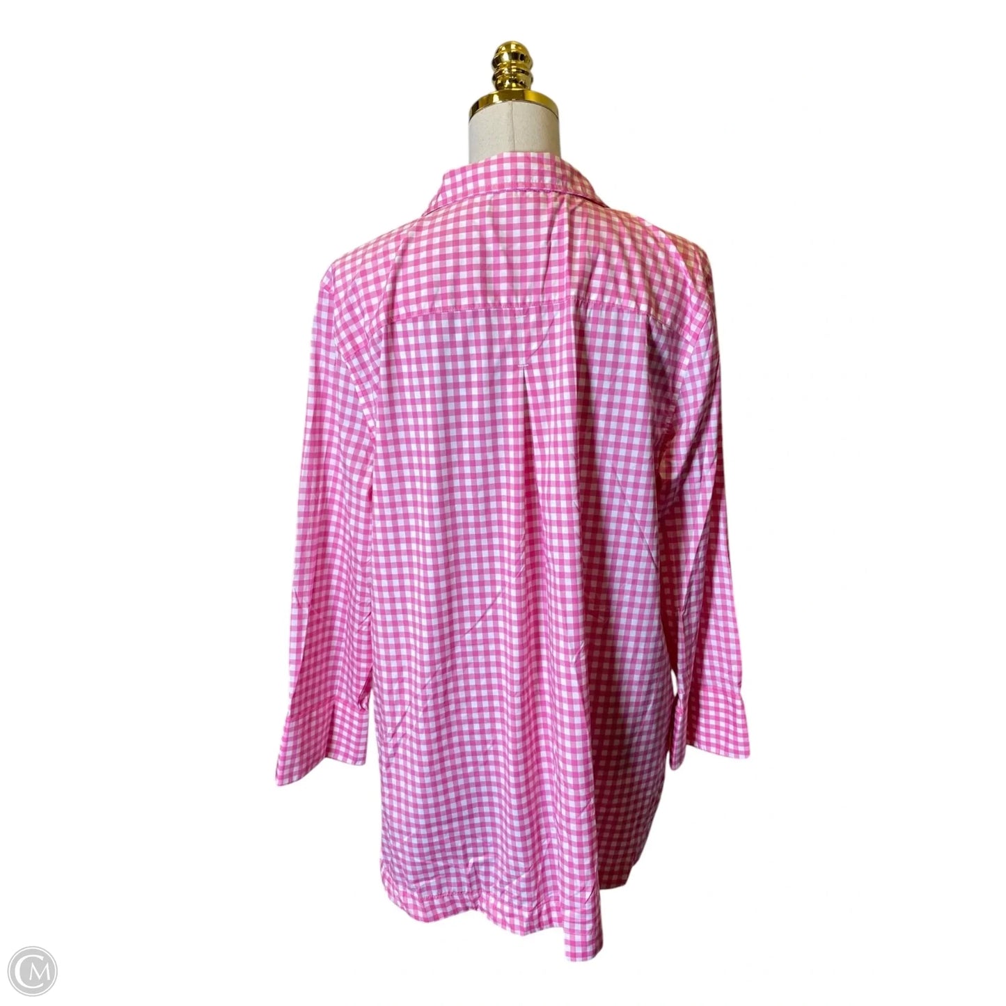 Blouse Long Sleeve By Vineyard Vines In Pink, Size: Xl