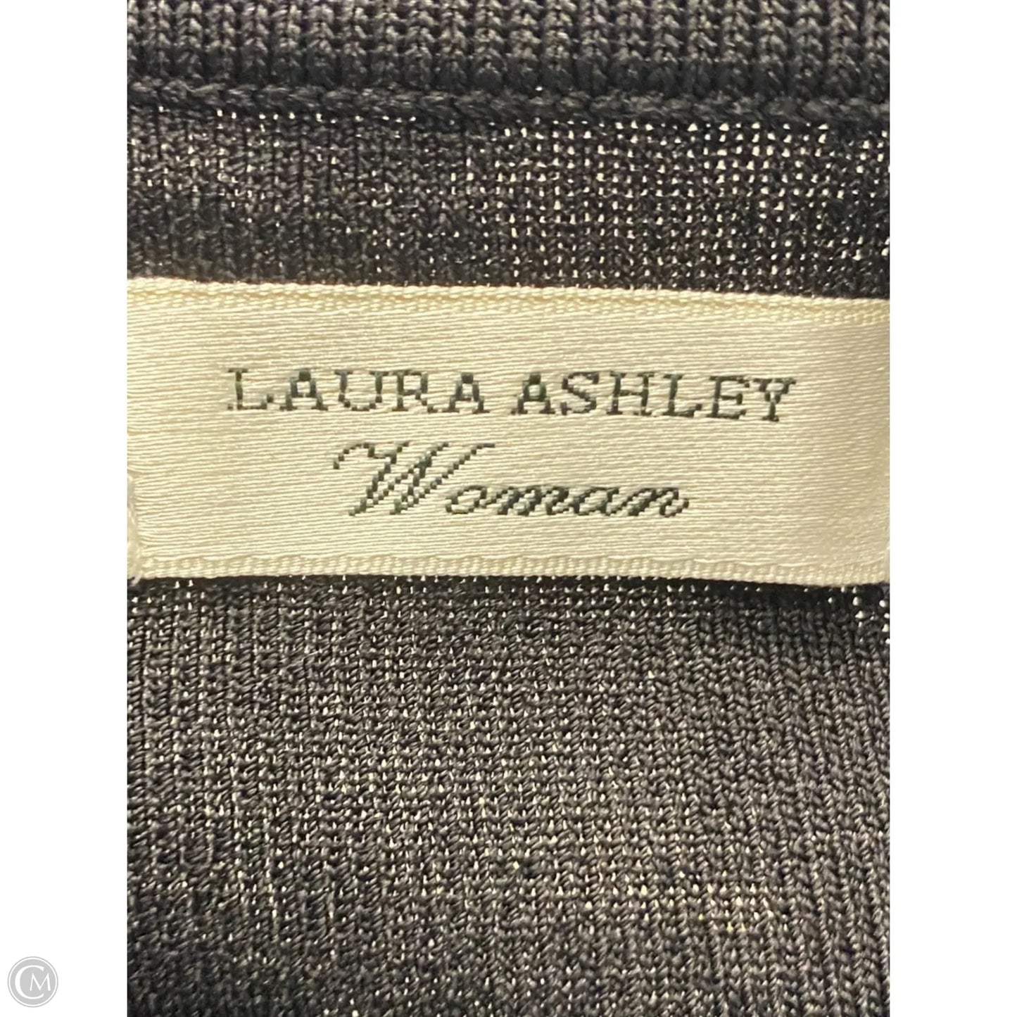 Sweater Short Sleeve By Laura Ashley In Black, Size: Xl