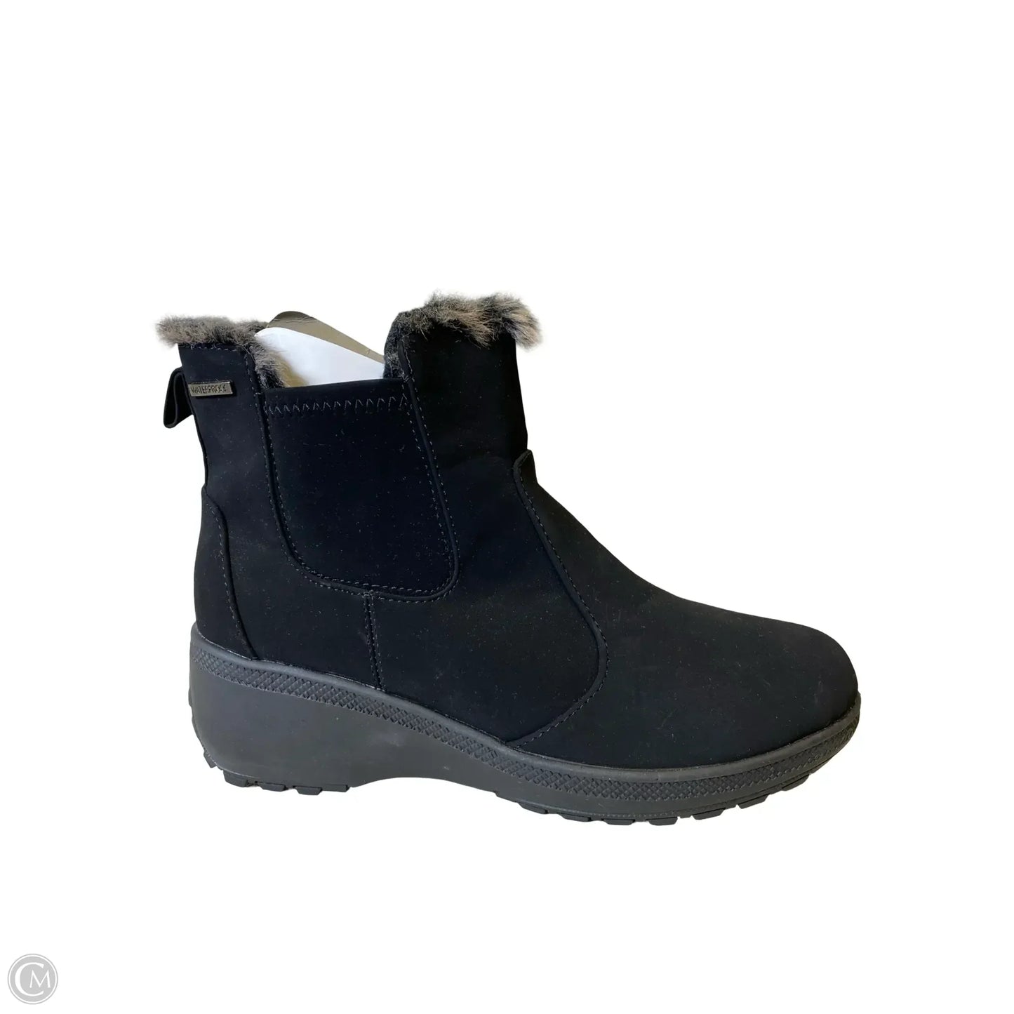 Boots Ankle Heels By Khombu In Black, Size: 10