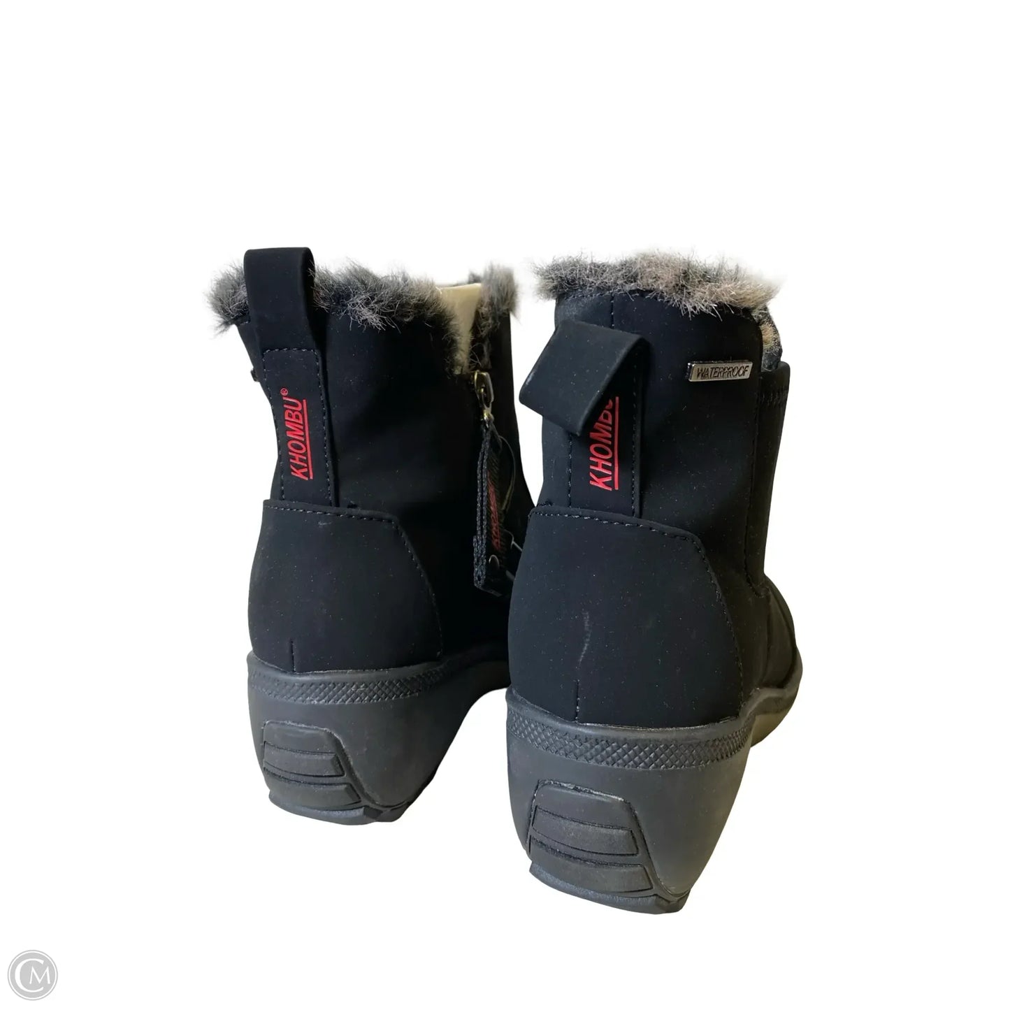 Boots Ankle Heels By Khombu In Black, Size: 10
