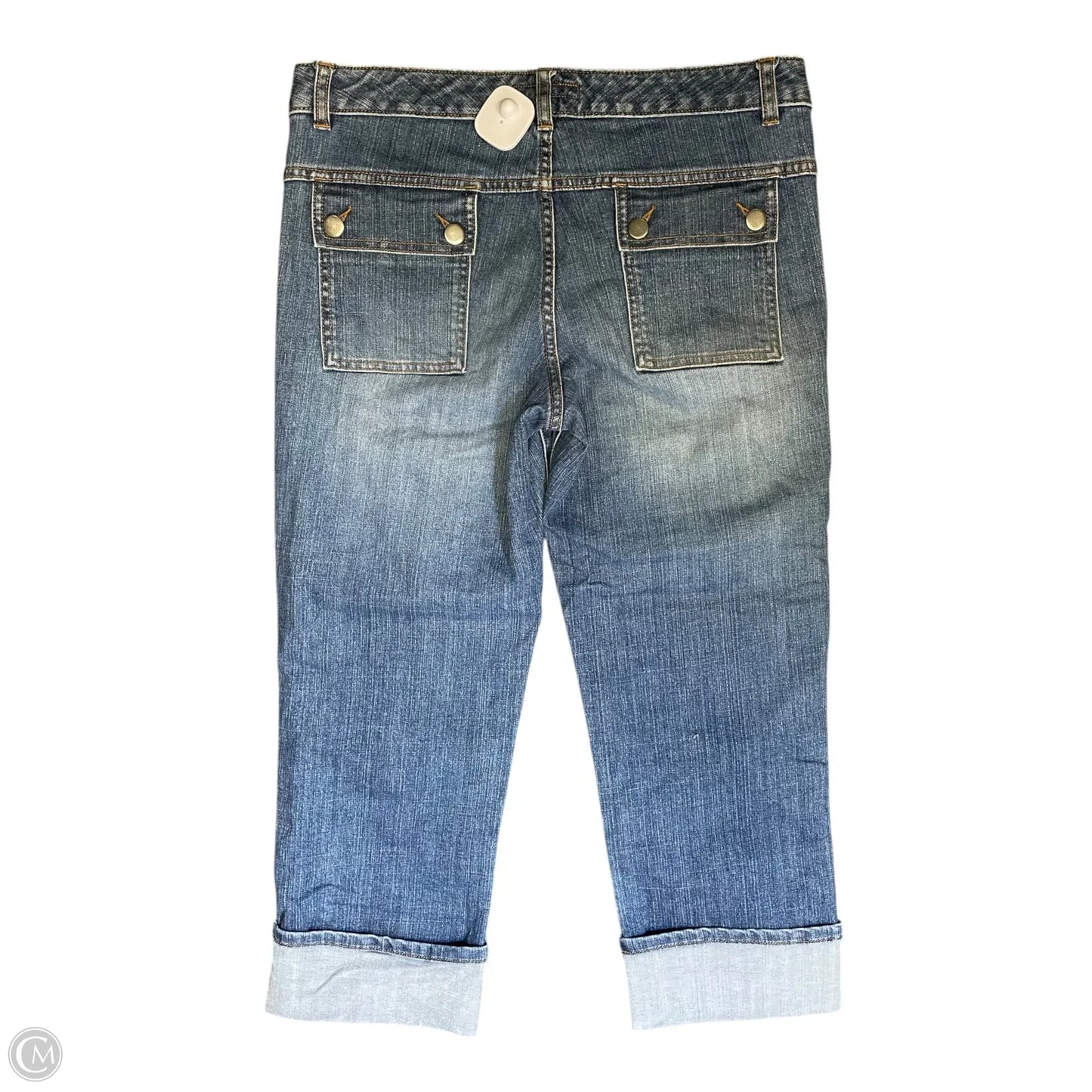 Jeans Cropped By Banana Republic In Blue, Size: 8
