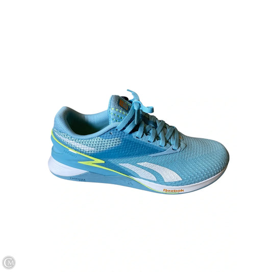 Shoes Athletic By Reebok In Aqua, Size: 7.5