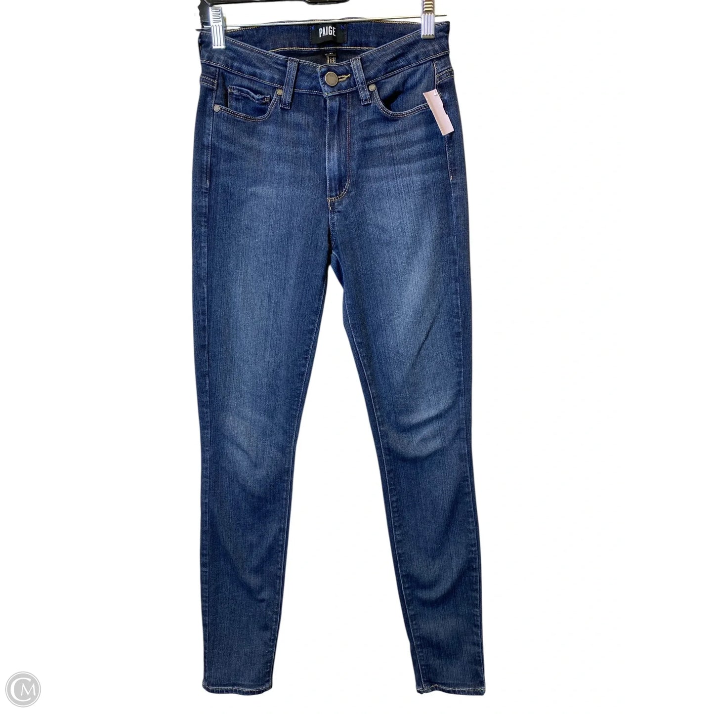 Jeans Skinny By Paige In Blue Denim, Size: 4
