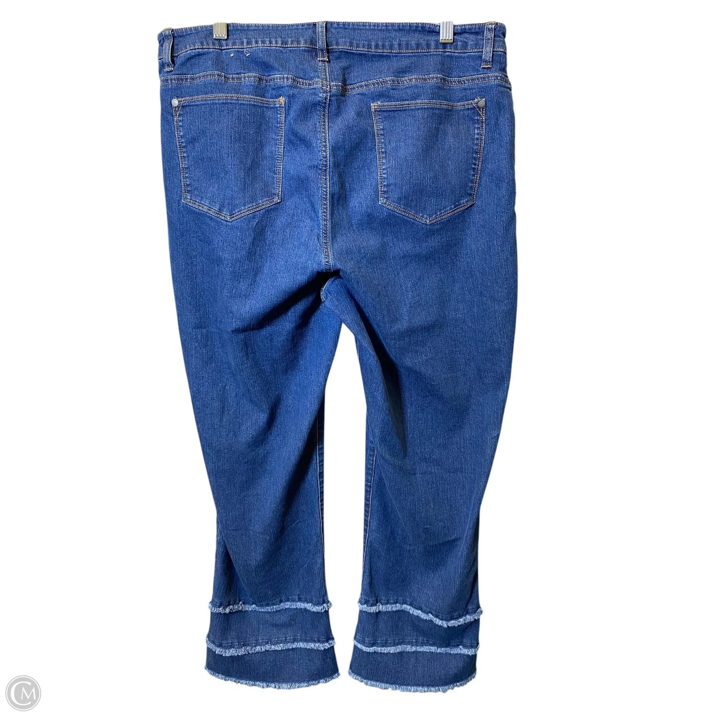 Jeans Flared By Chicos In Blue, Size: 16