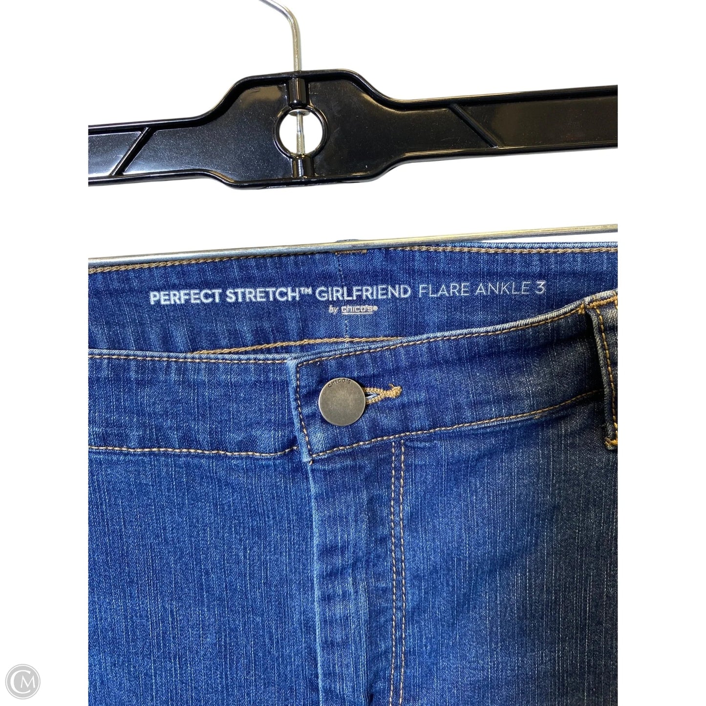 Jeans Flared By Chicos In Blue, Size: 16