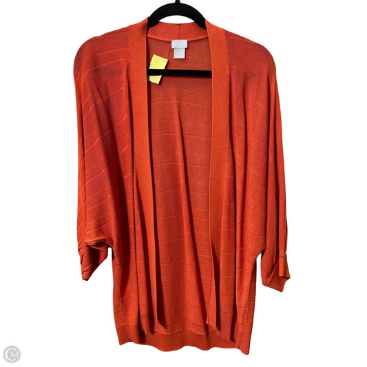 Cardigan By Chicos In Orange, Size: S