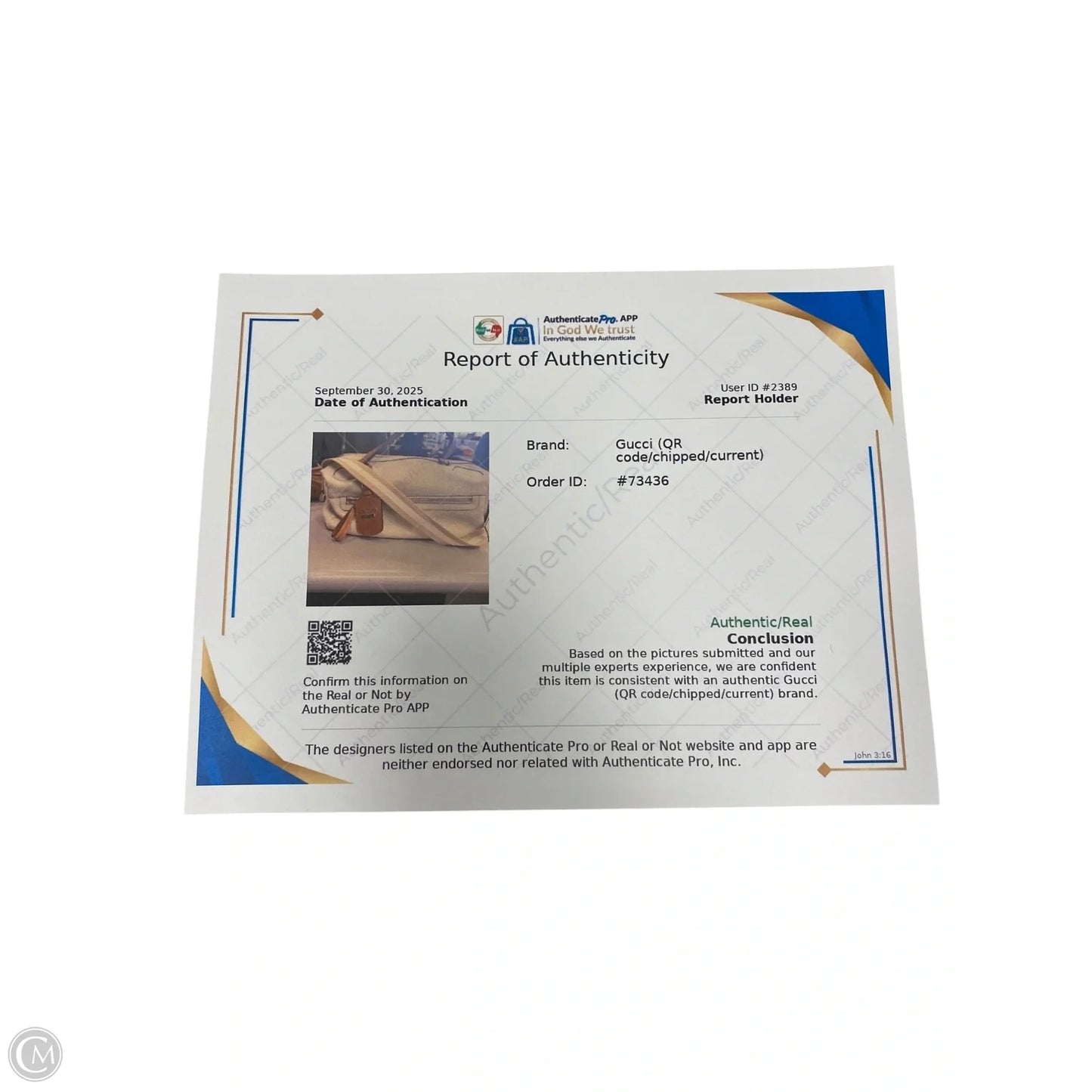 Handbag Luxury Designer By Gucci, Size: Large