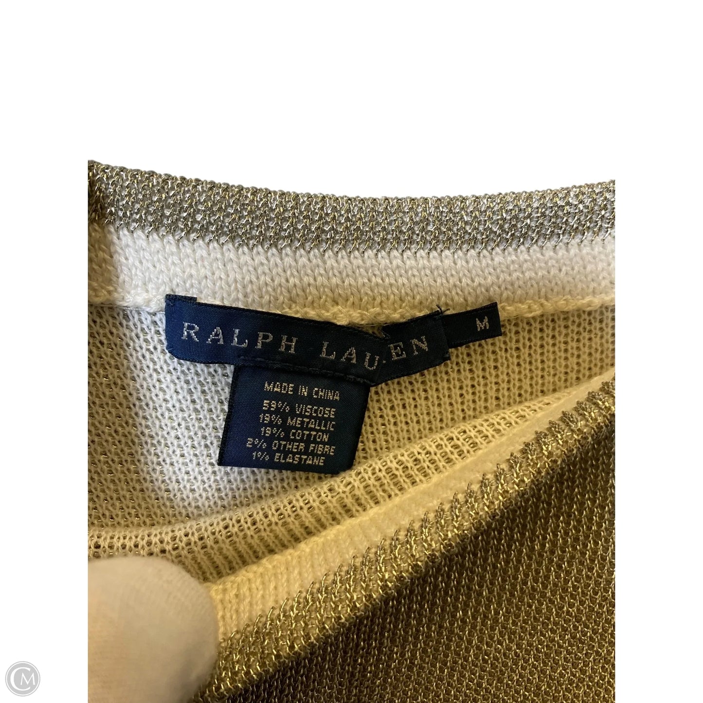 Skirt Midi By Ralph Lauren In Gold, Size: M