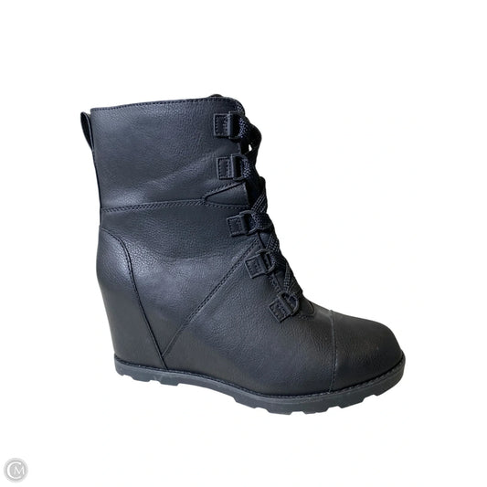 Boots Ankle Heels By Universal Thread In Black, Size: 9.5