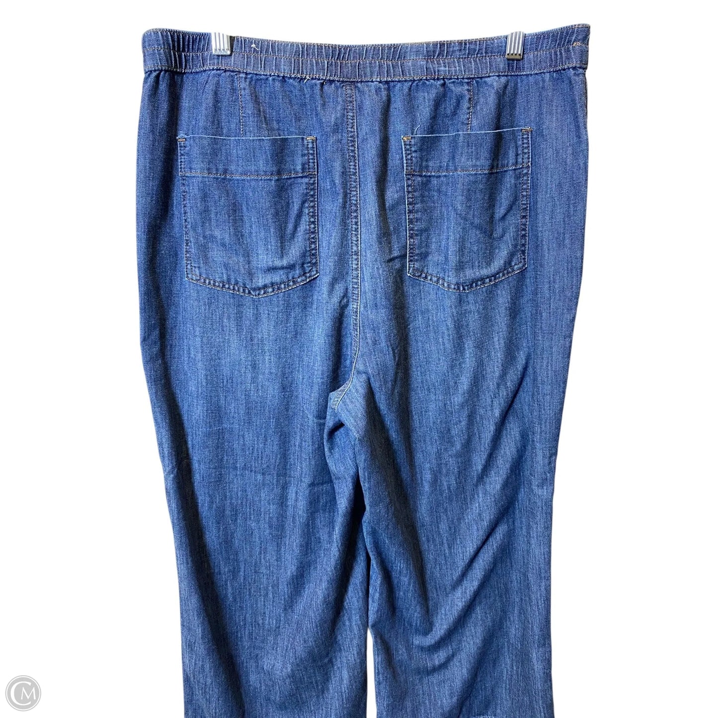 Jeans Cropped By Chicos In Blue Denim, Size: 14