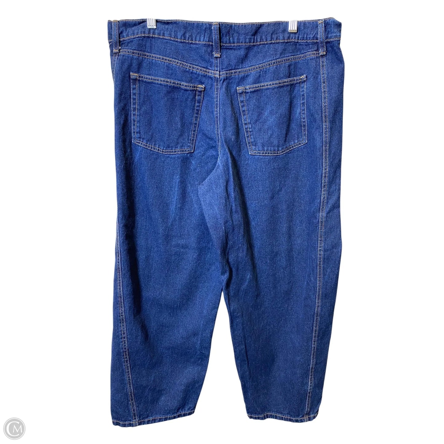 Jeans Wide Leg By Free Assembly In Blue Denim, Size: 14