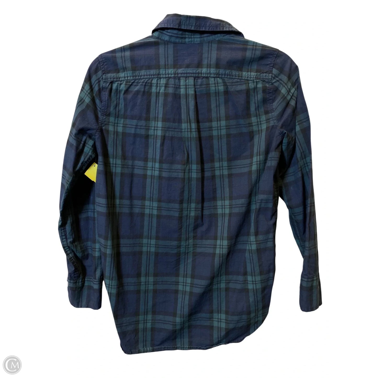 Top Long Sleeve By J. Crew In Plaid Pattern, Size: 0