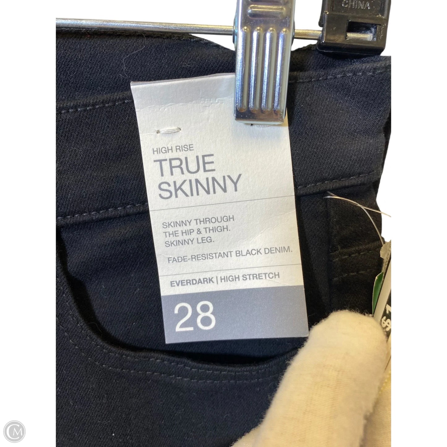 Jeans Skinny By Gap In Black, Size: 6