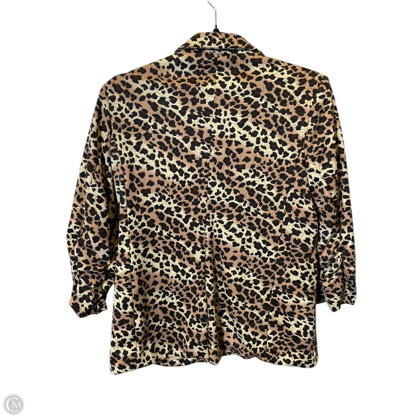 Blazer By Clothes Mentor In Animal Print, Size: L