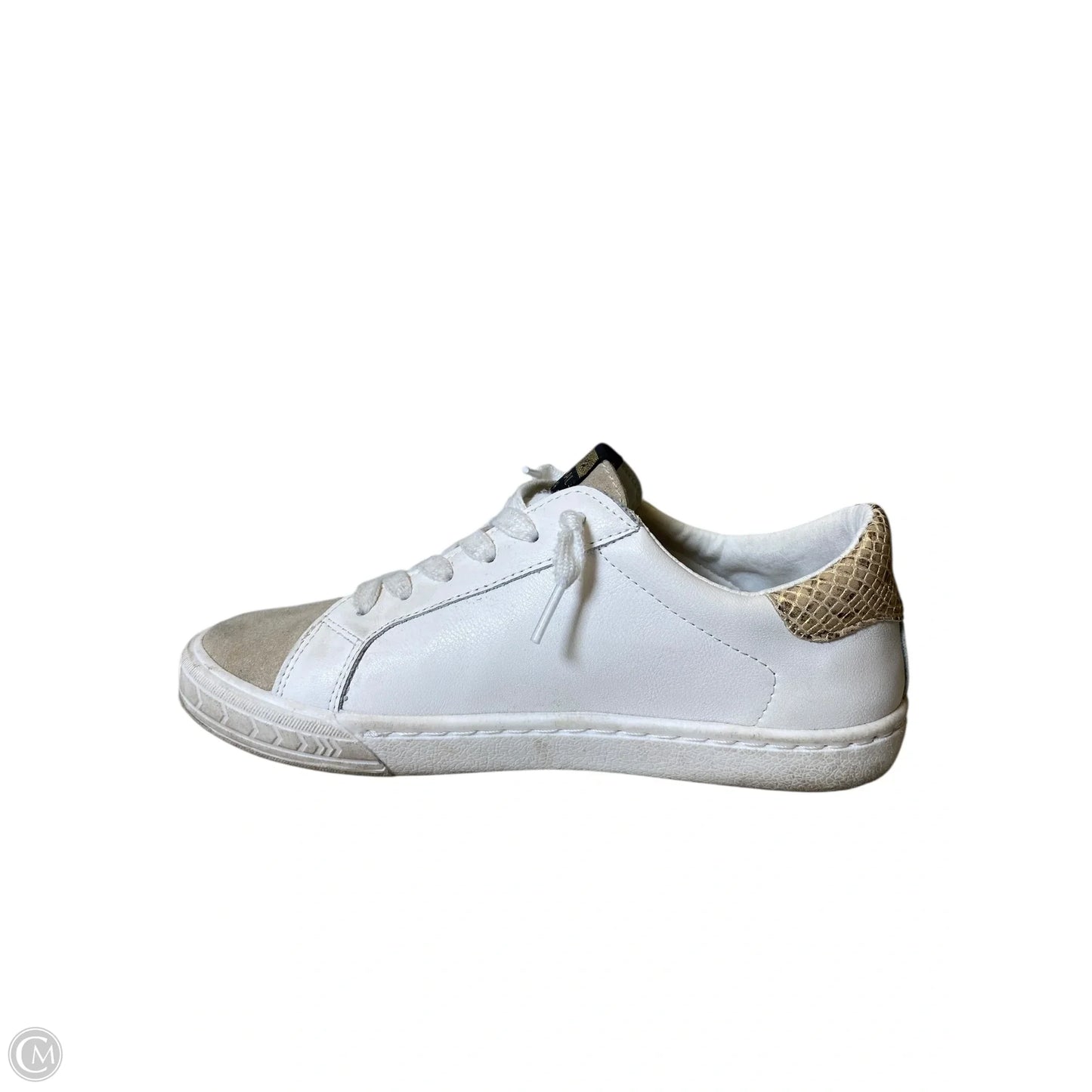 Shoes Flats By Vintage Havana In Gold & White, Size: 7