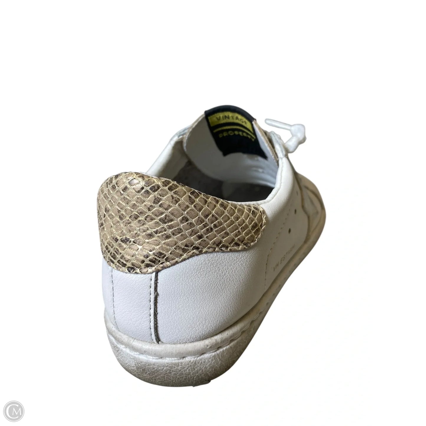 Shoes Flats By Vintage Havana In Gold & White, Size: 7