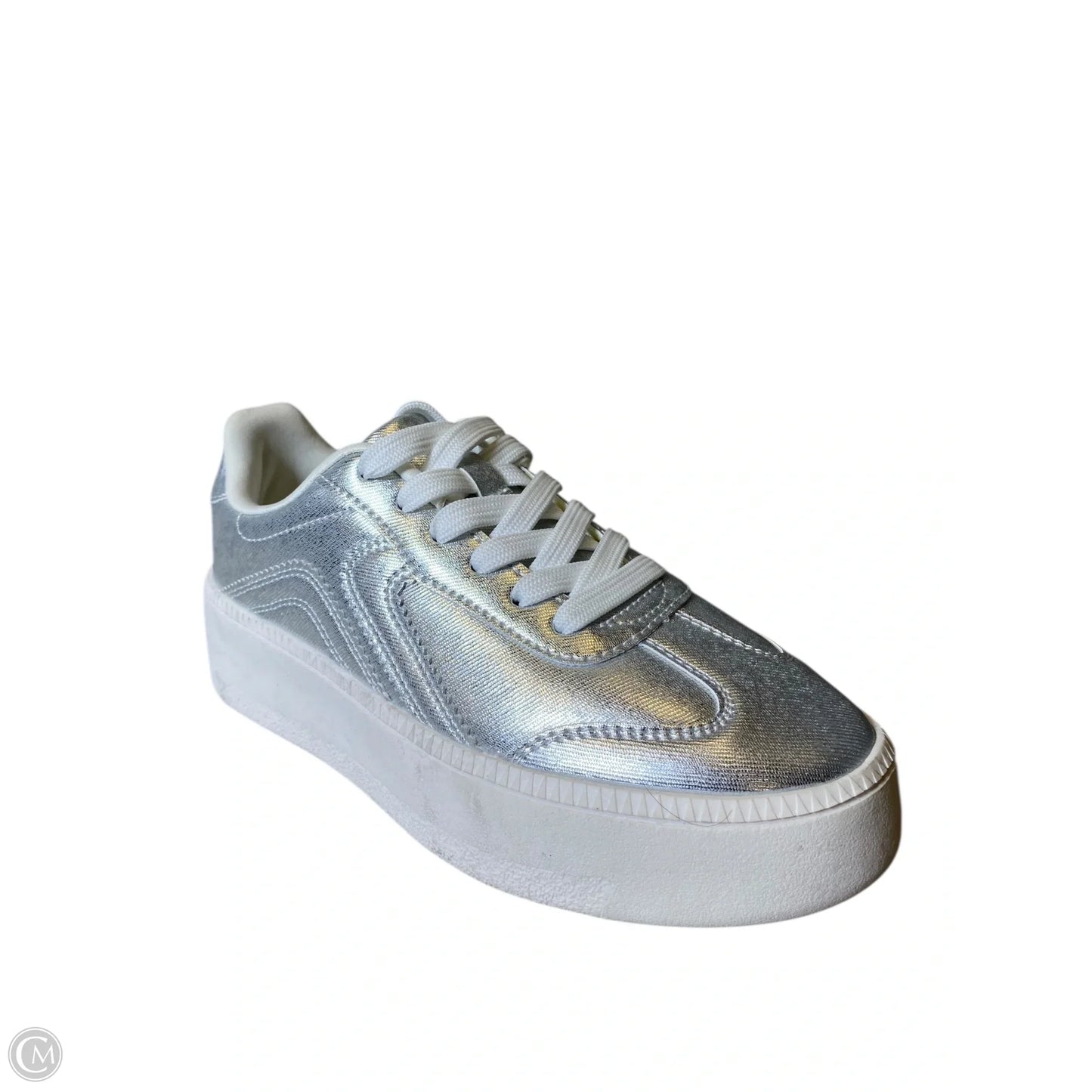 Shoes Flats By Clothes Mentor In Silver, Size: 6