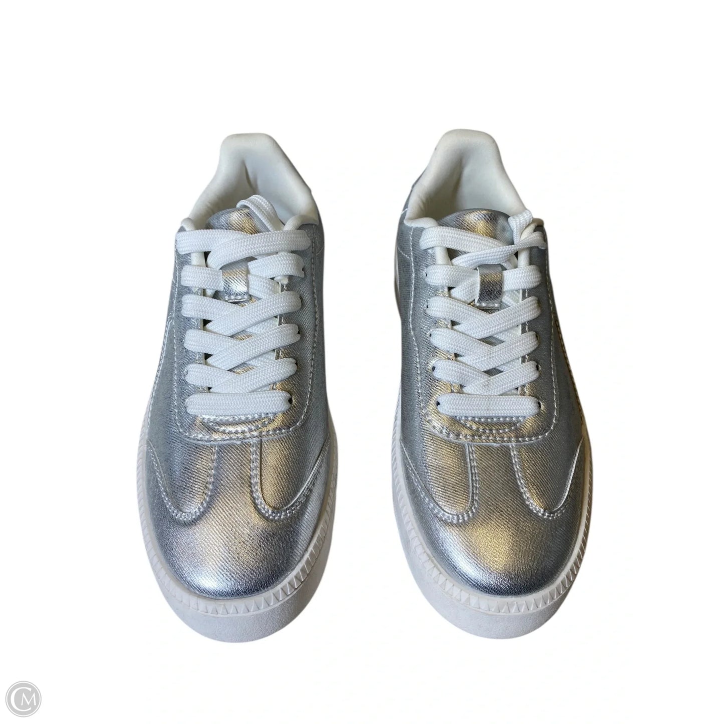 Shoes Flats By Clothes Mentor In Silver, Size: 6