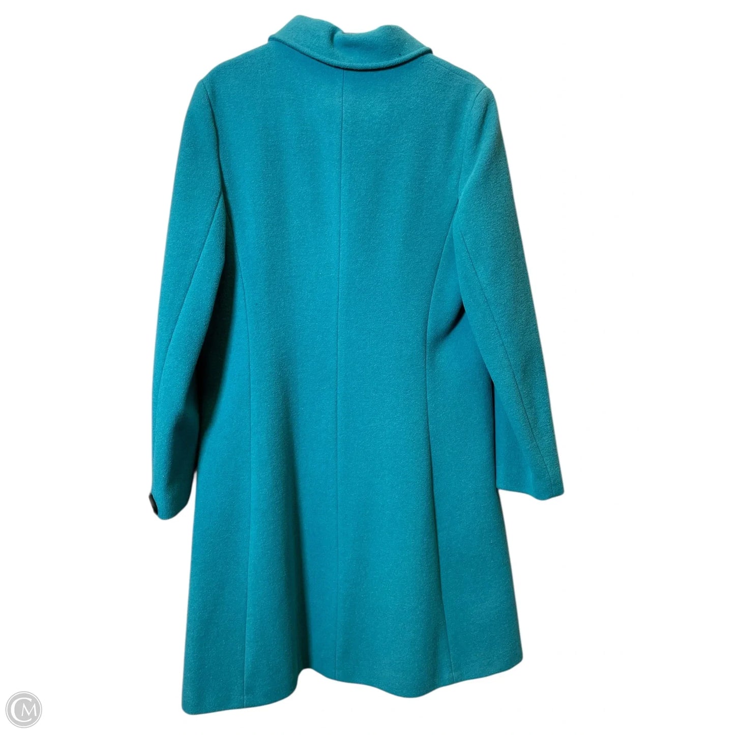 Coat Wool By Bill Blass In Blue, Size: 12