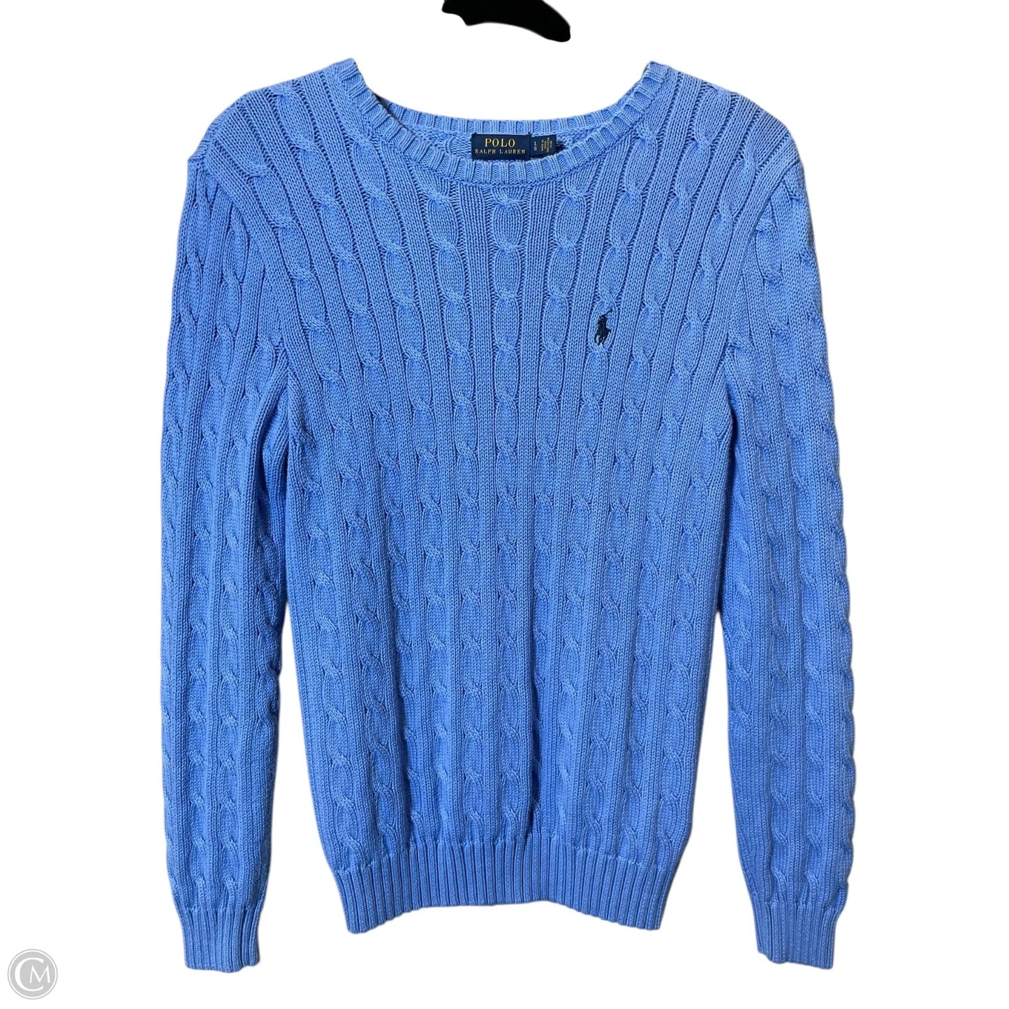 Sweater By Polo Ralph Lauren In Blue, Size: L