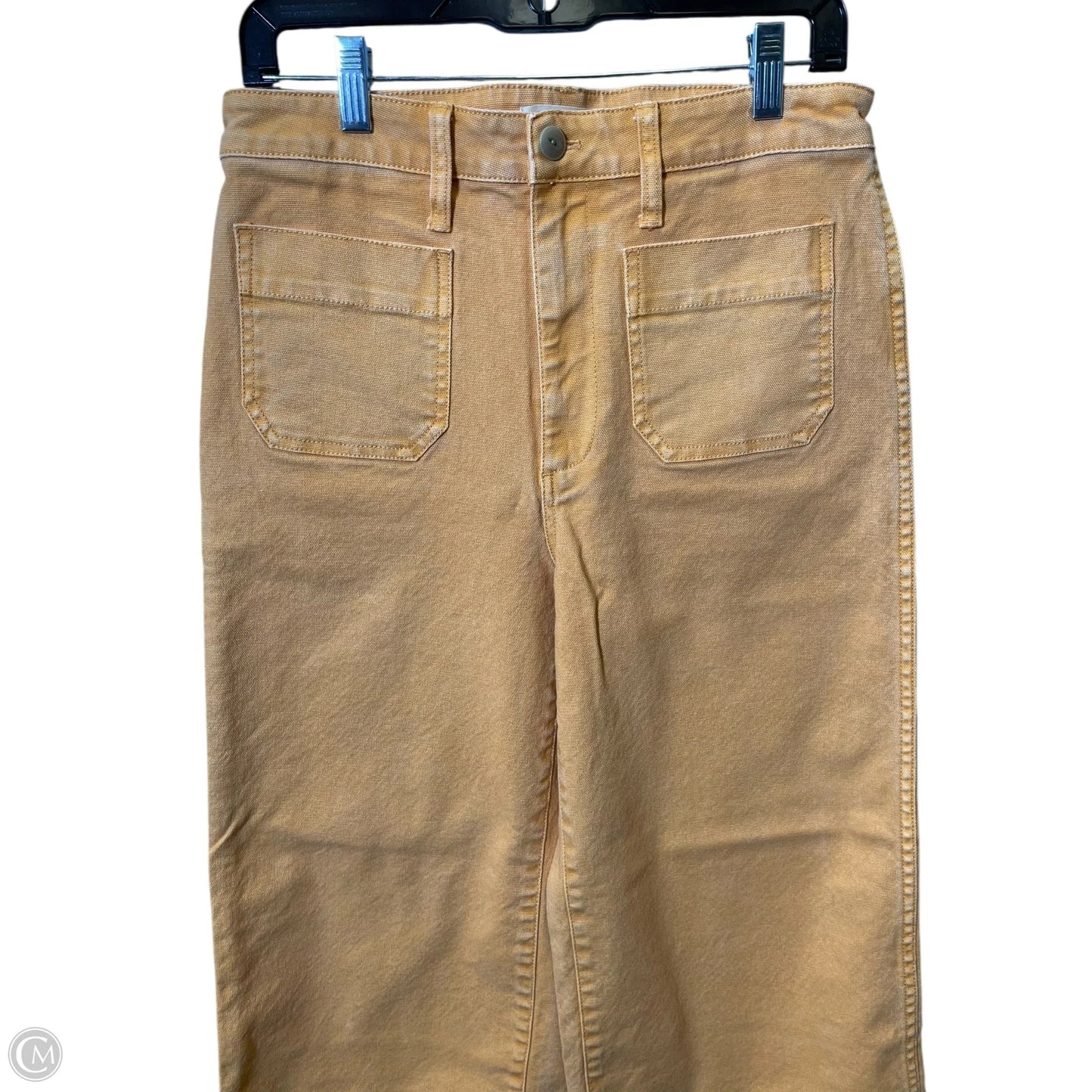 Pants Wide Leg By Madewell In Yellow, Size: 8