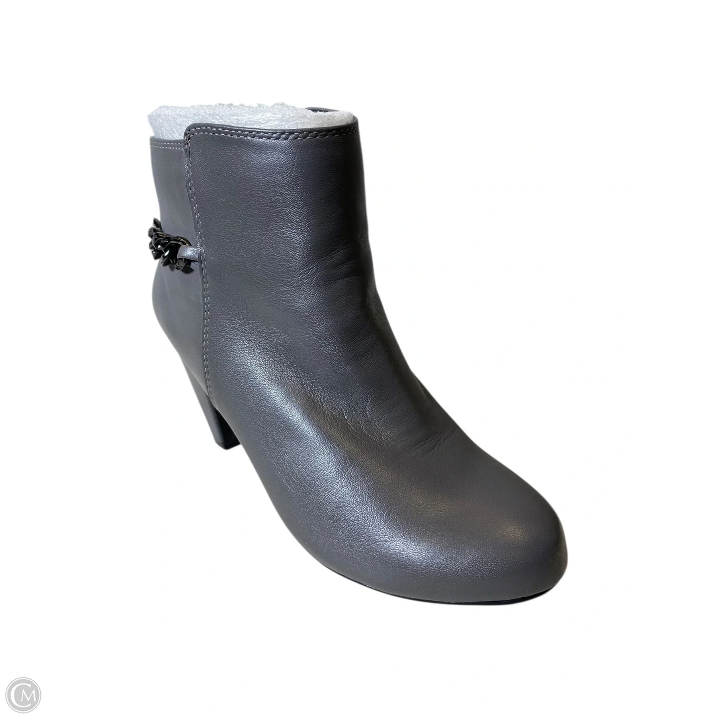 Boots Ankle Heels By Easy Spirit In Grey, Size: 5