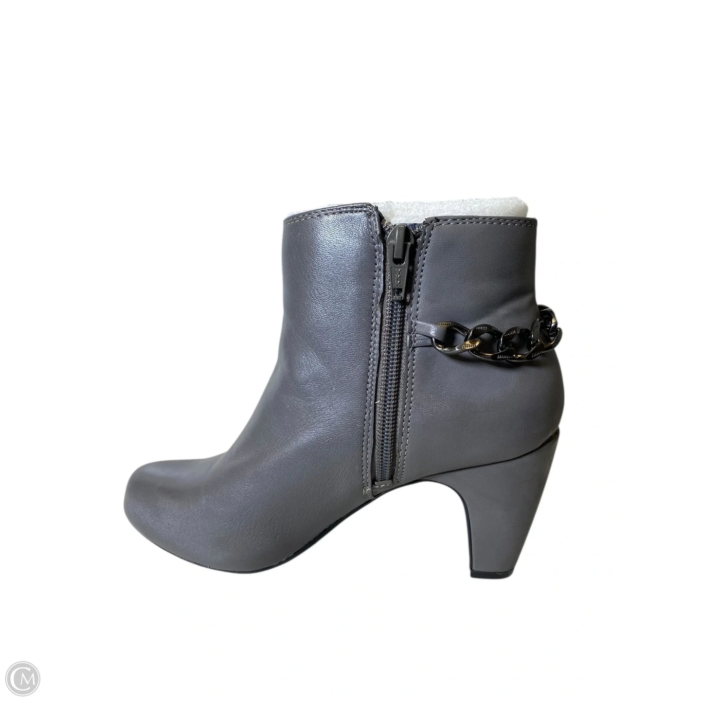 Boots Ankle Heels By Easy Spirit In Grey, Size: 5