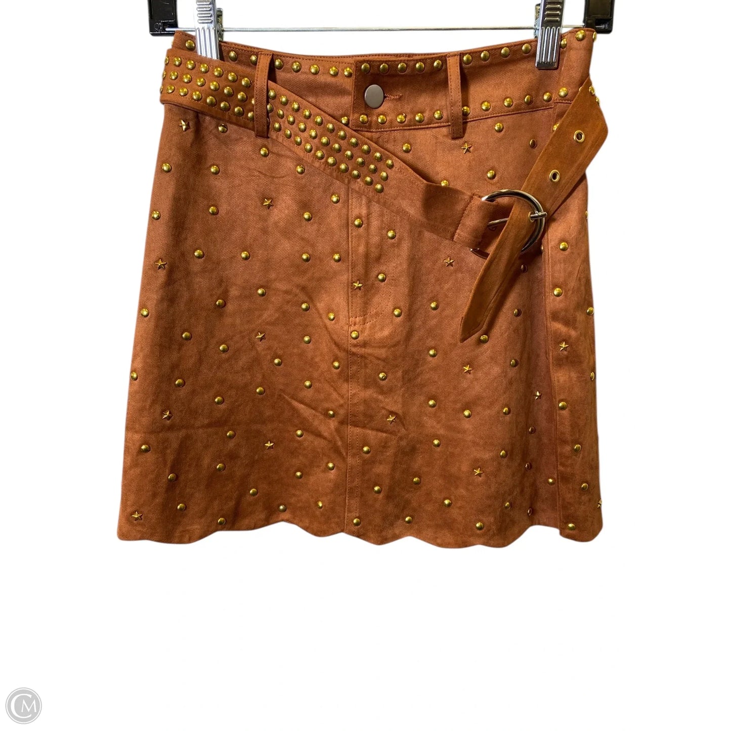 Skirt Mini & Short By Clothes Mentor In Camel, Size: S