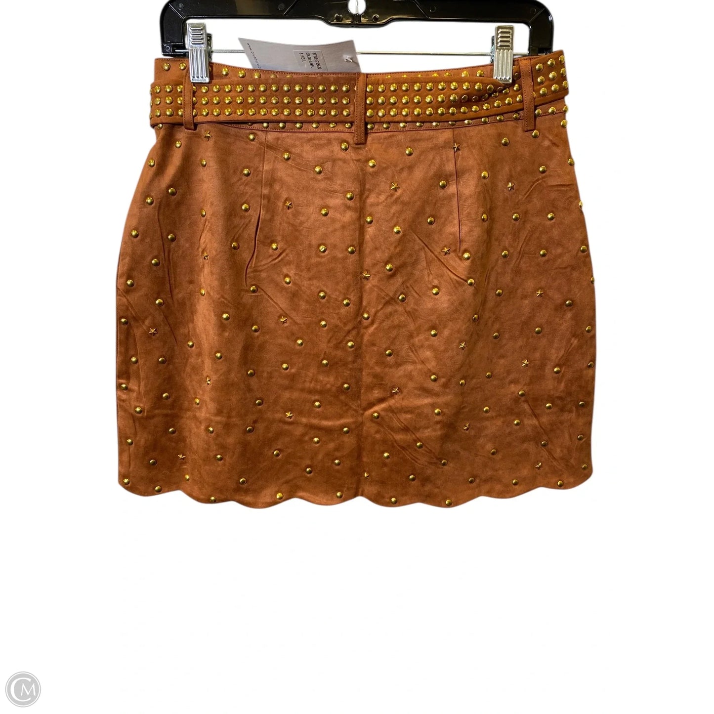 Skirt Mini & Short By Clothes Mentor In Camel, Size: L