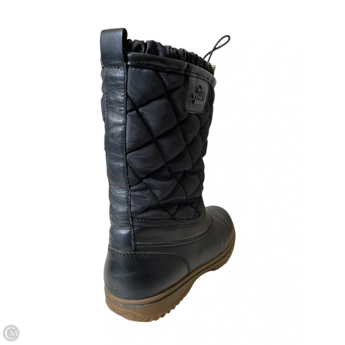 Boots Designer By Coach In Black, Size: 8