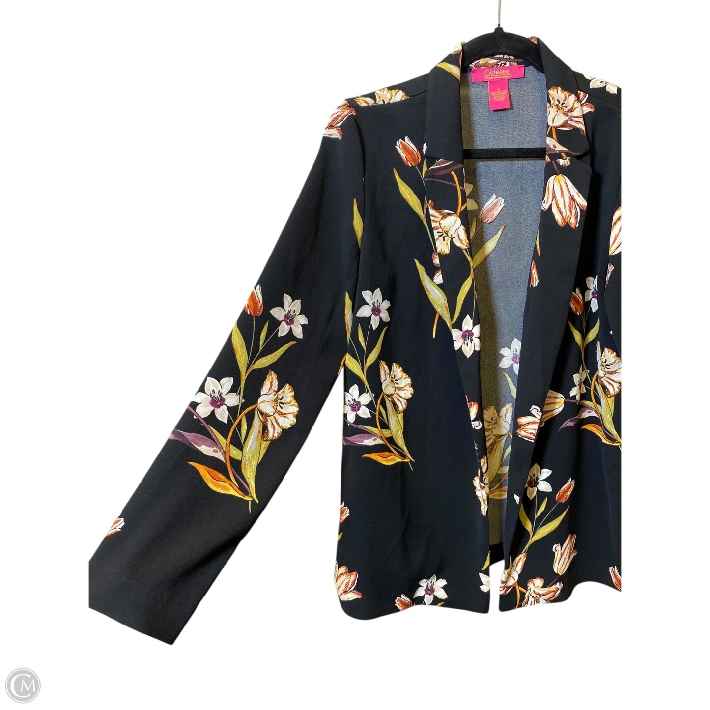 Blazer By Catherine Malandrino In Floral Print, Size: M