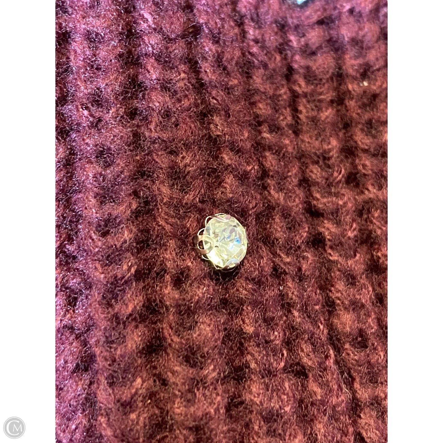 Sweater By Nine West In Maroon, Size: M