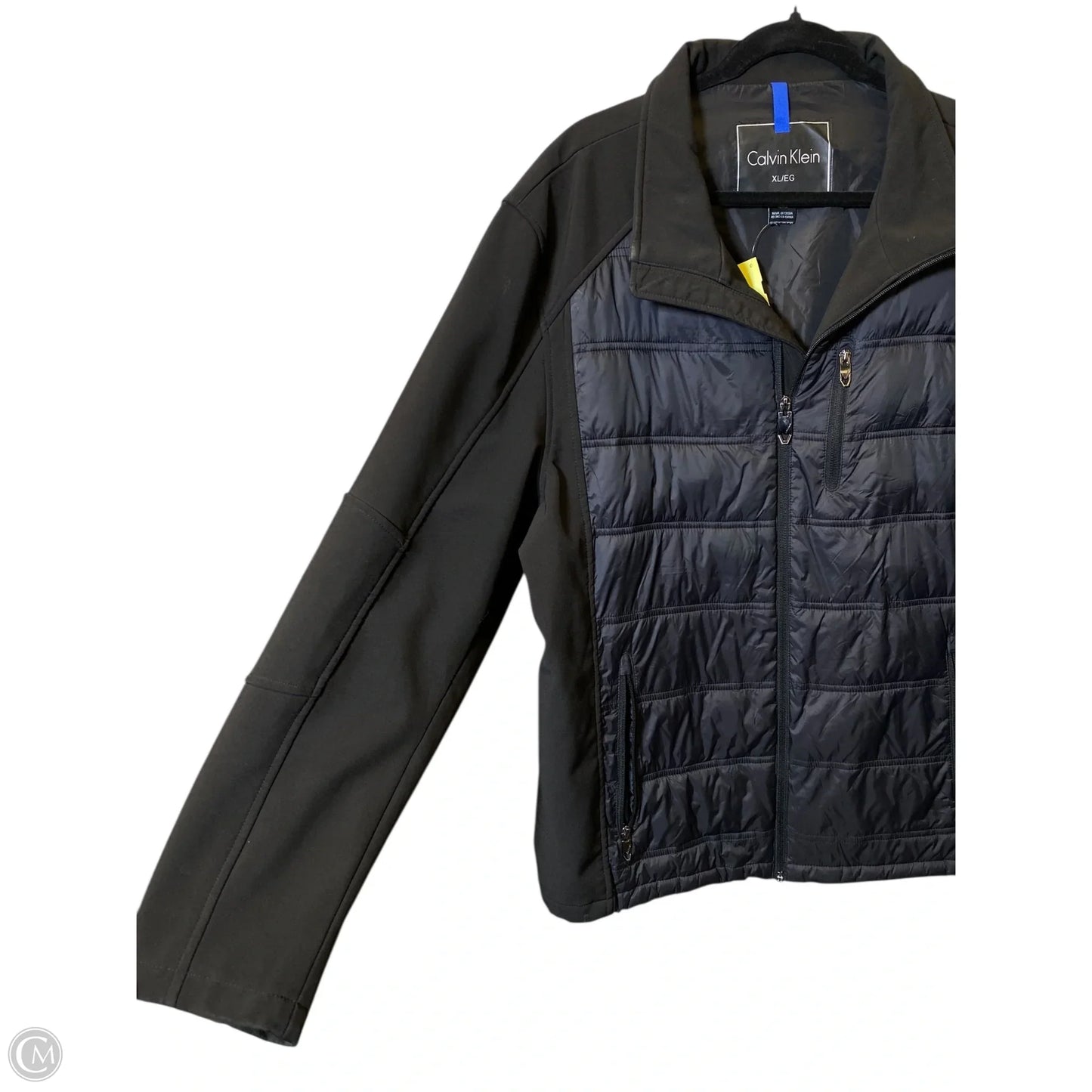 Jacket Puffer & Quilted By Calvin Klein In Black, Size: Xl