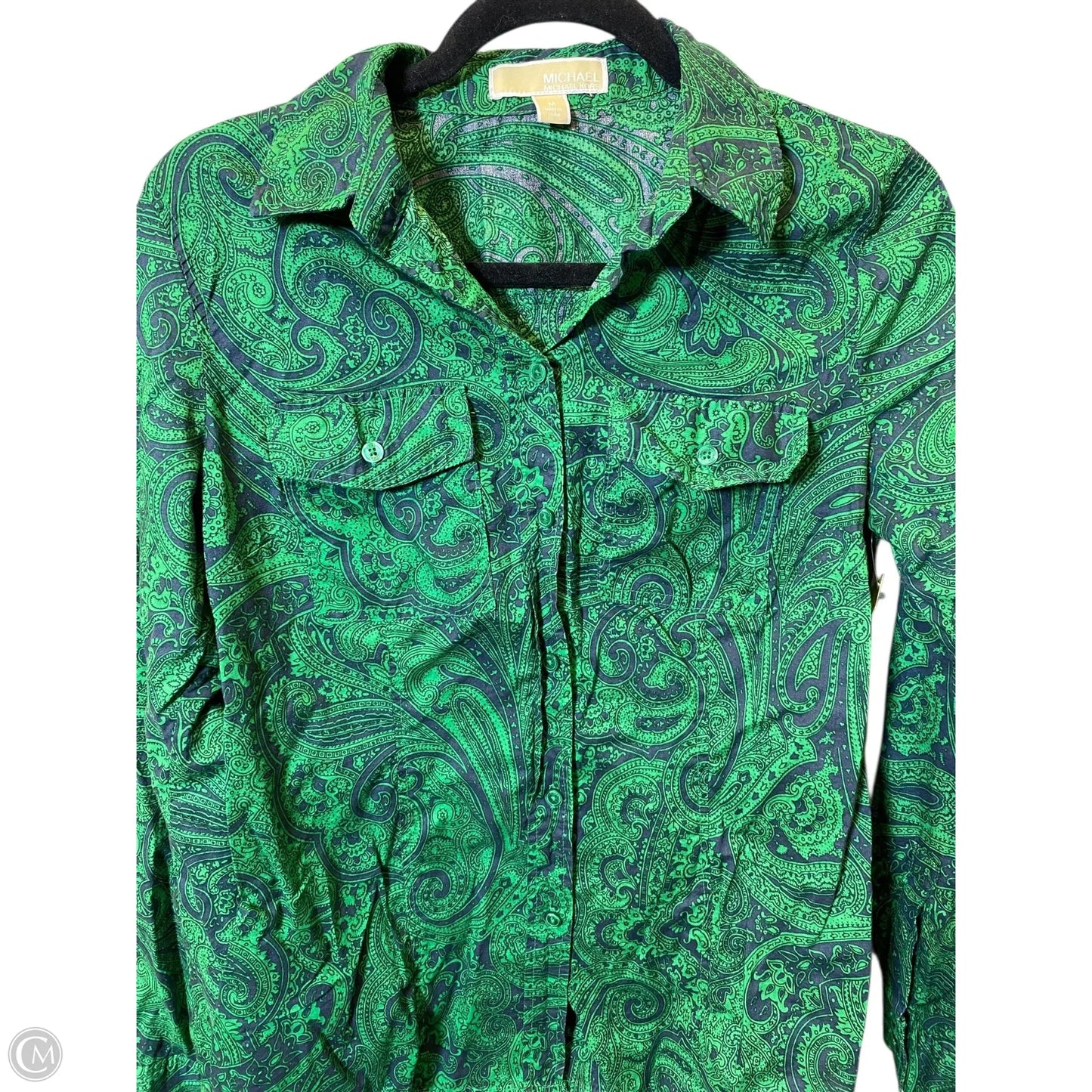 Top Long Sleeve By Michael By Michael Kors In Multi-colored, Size: M