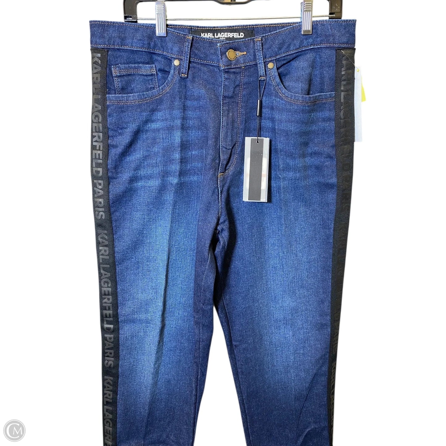 Jeans Designer By Karl Lagerfeld In Blue Denim, Size: 12