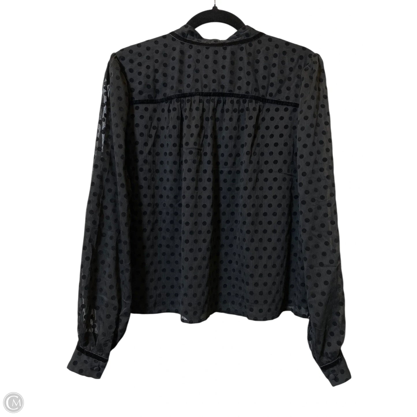 Blouse Long Sleeve By Loft In Black, Size: Xl