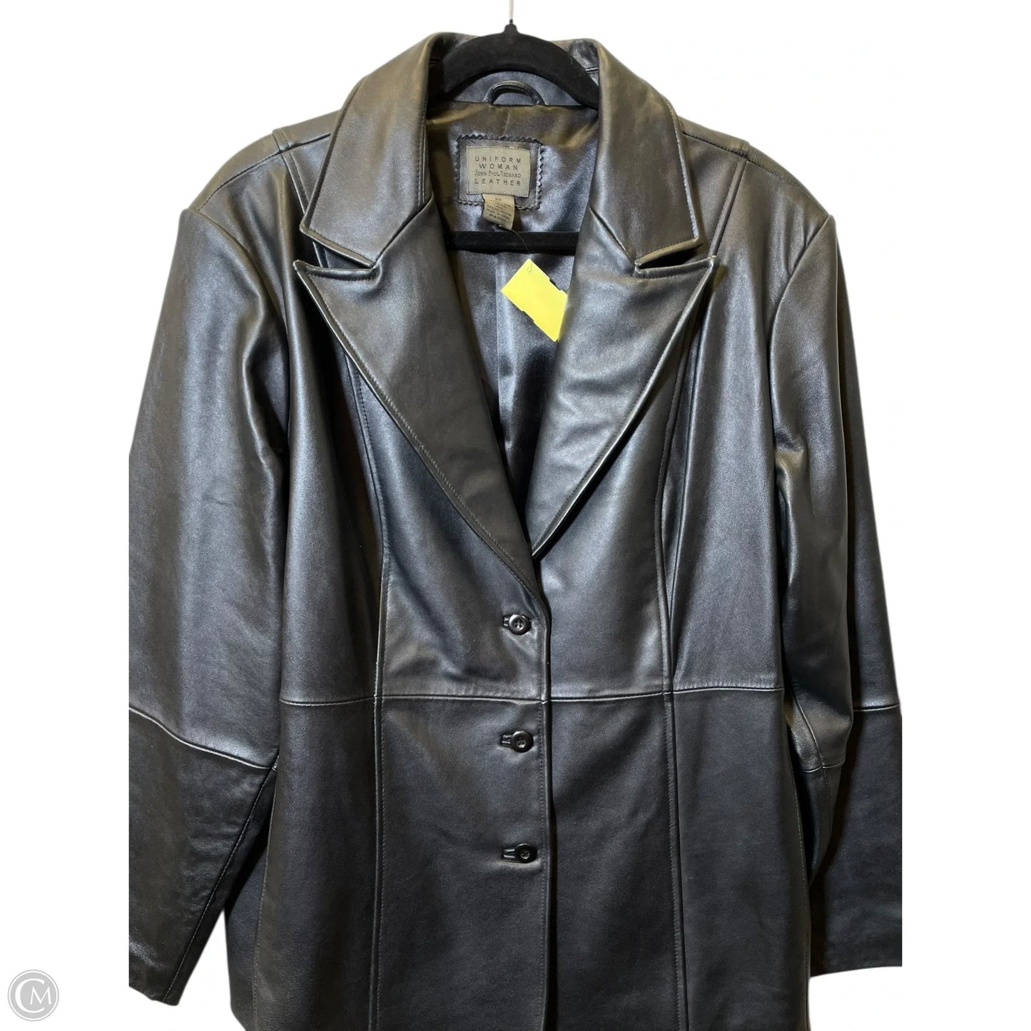 Jacket Leather By Uniform In Black, Size: 2x