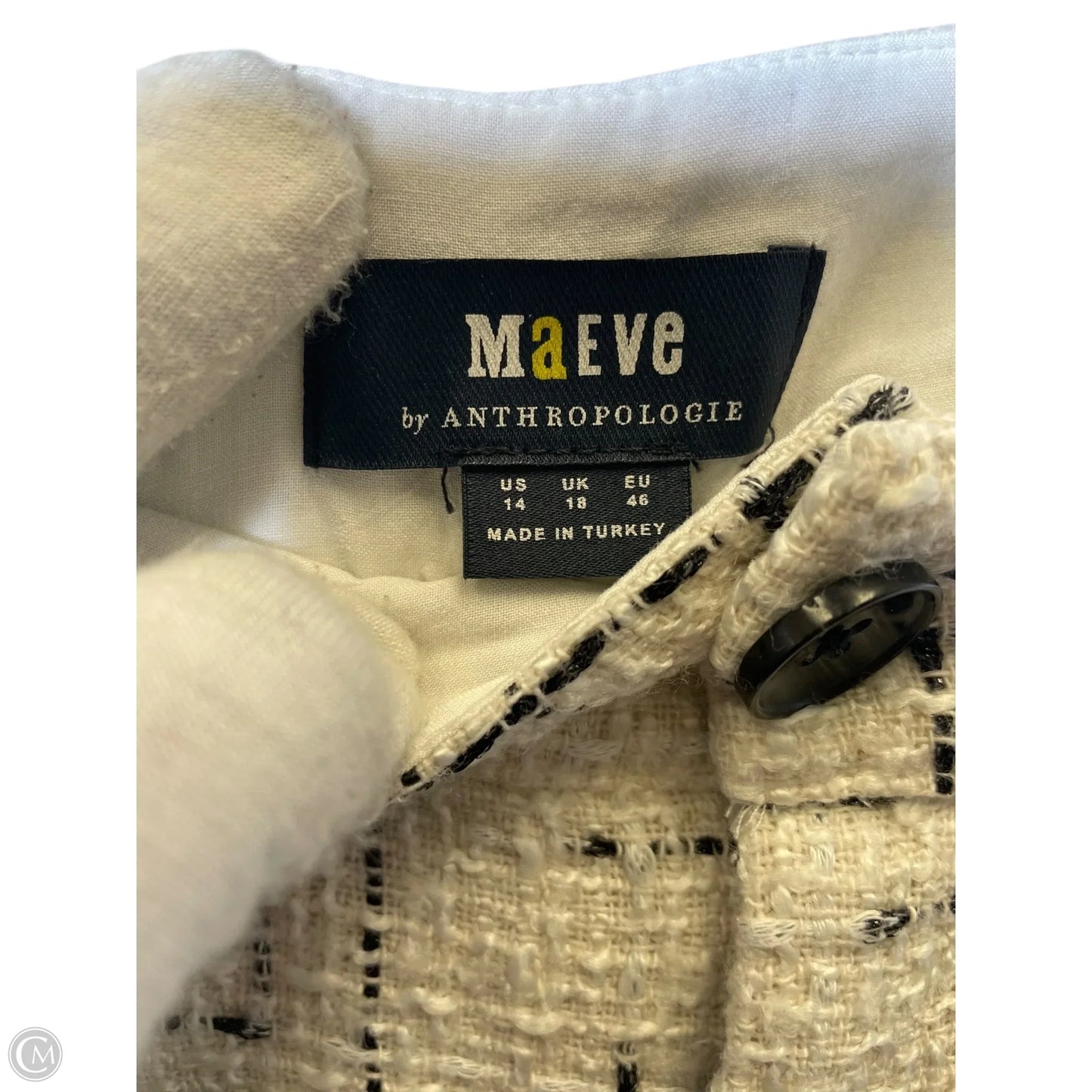 Shorts By Maeve In Black & White, Size: 14