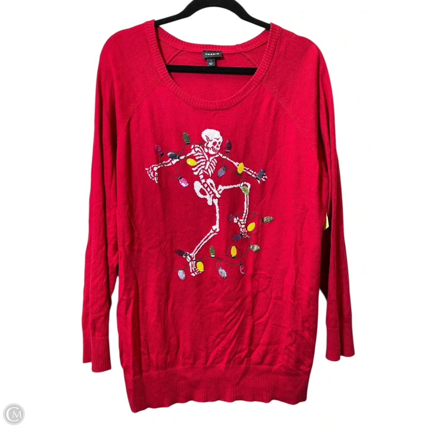 Sweater By Torrid In Red, Size: 1x