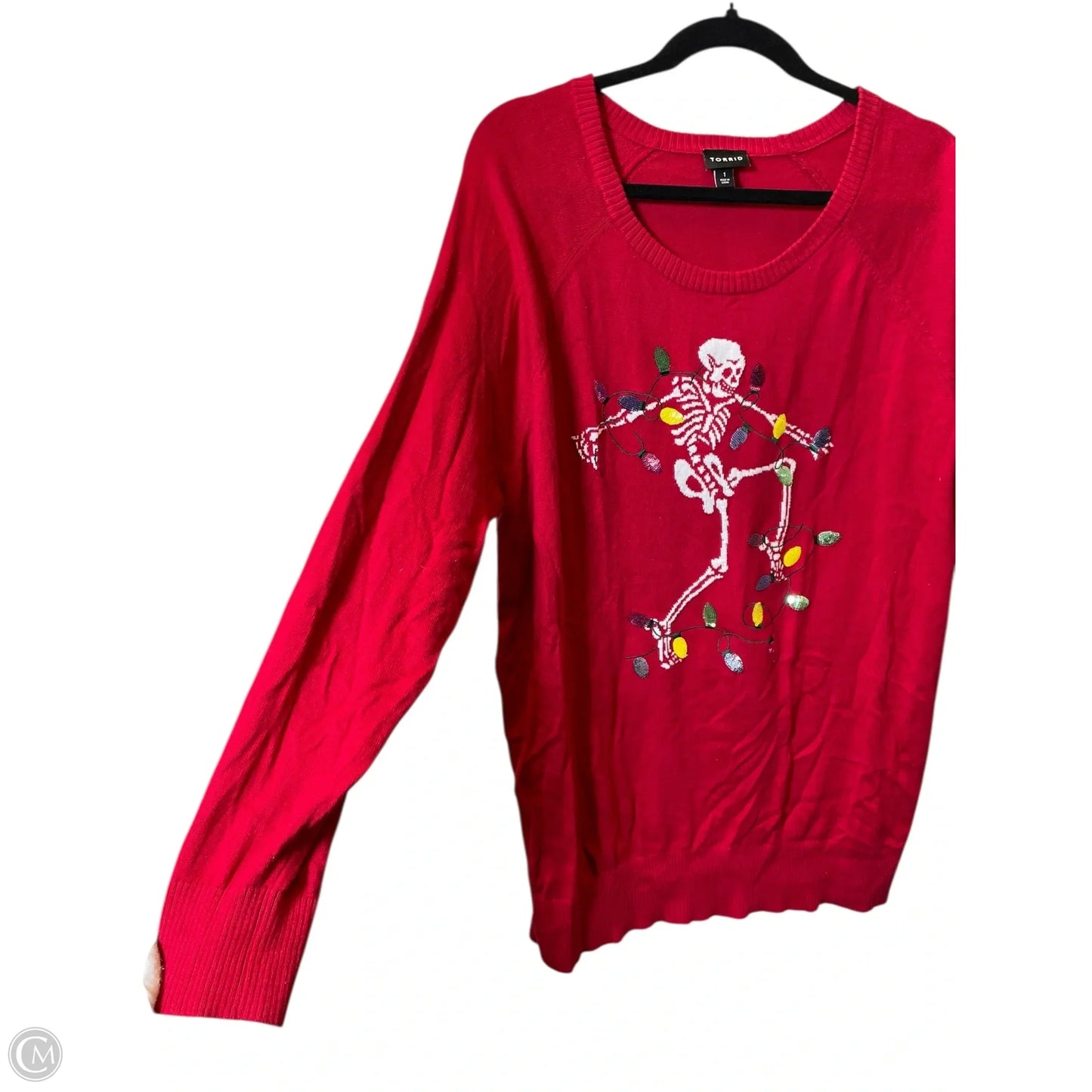 Sweater By Torrid In Red, Size: 1x