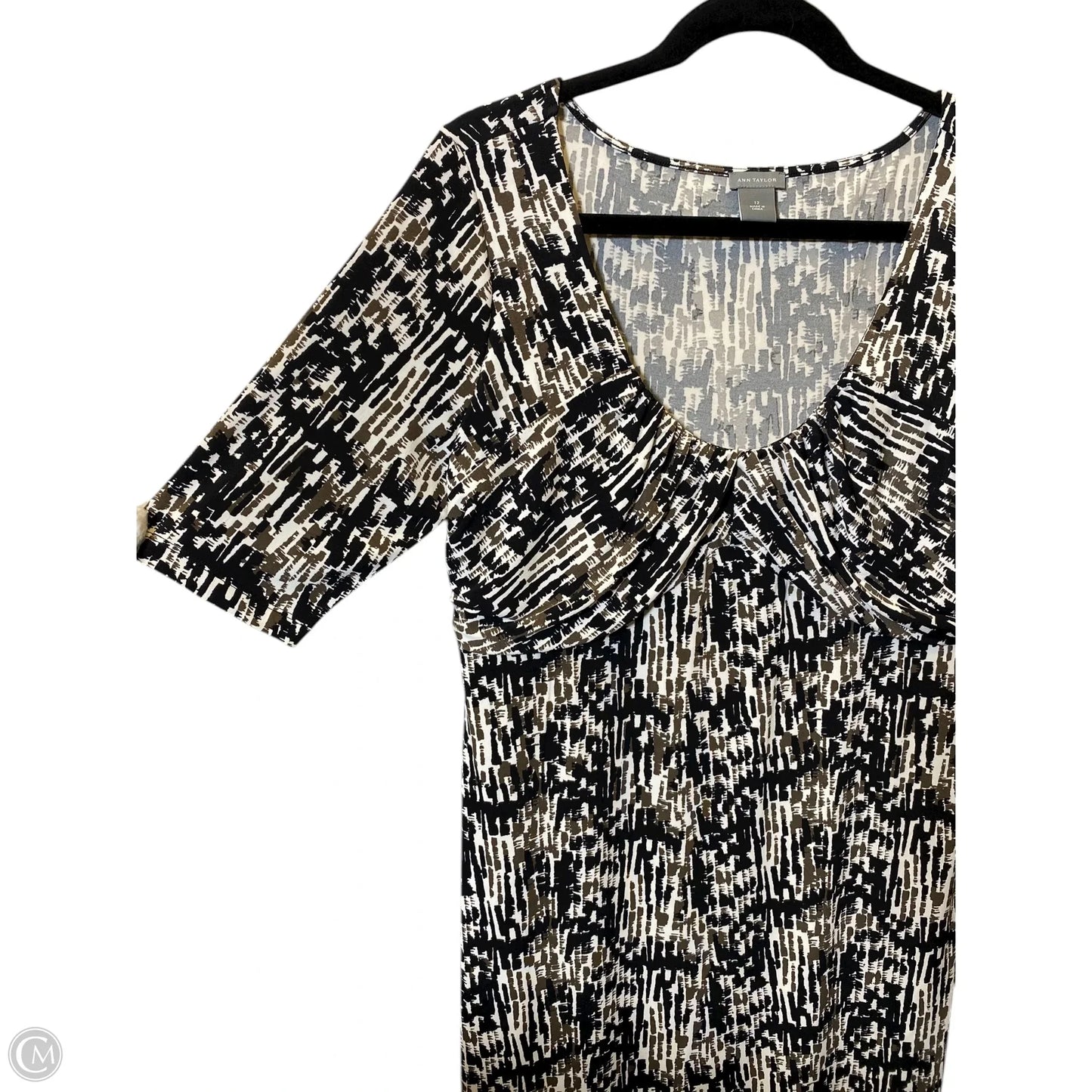 Dress Casual Midi By Ann Taylor In Multi-colored, Size: 12