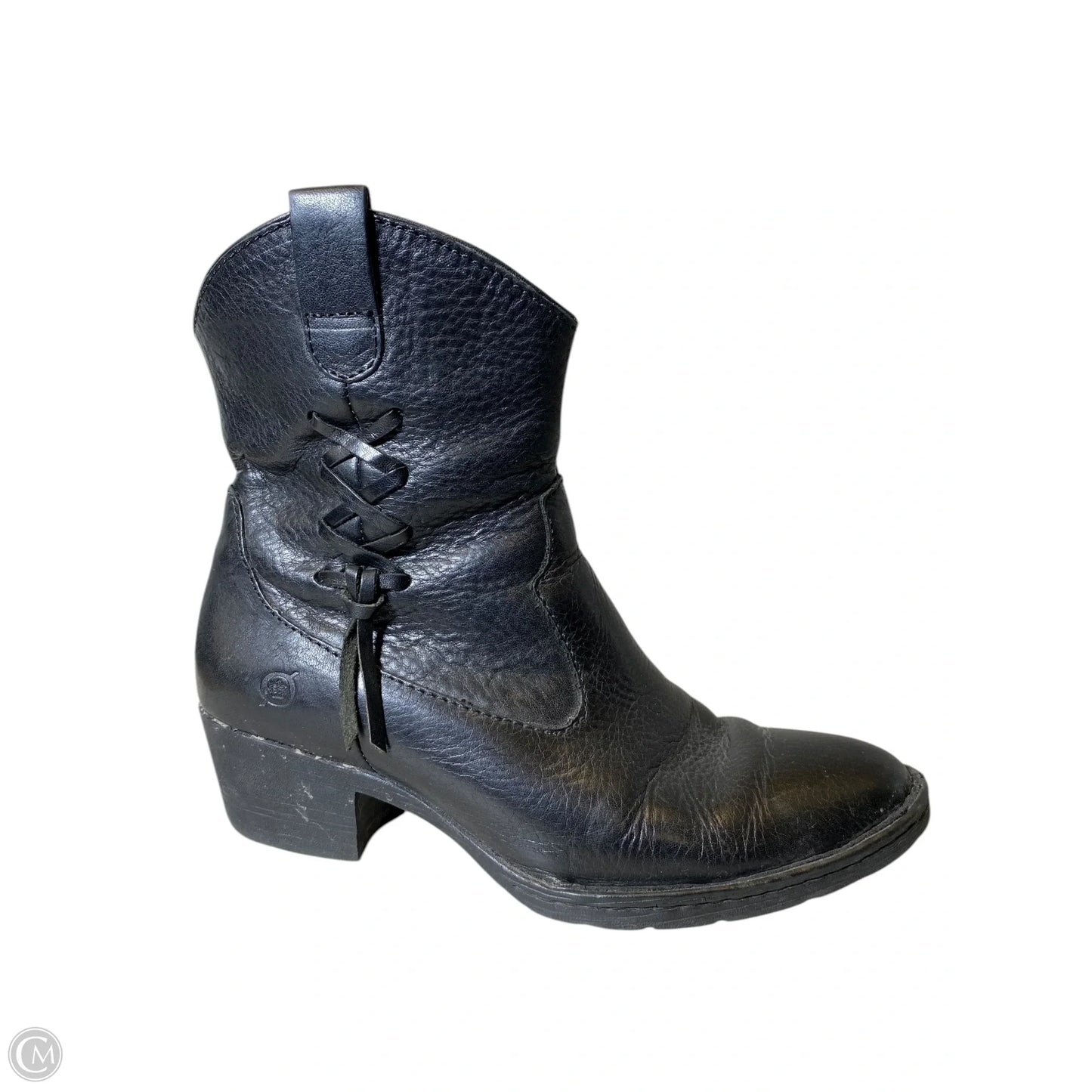 Boots Ankle Heels By Born In Black, Size: 7.5