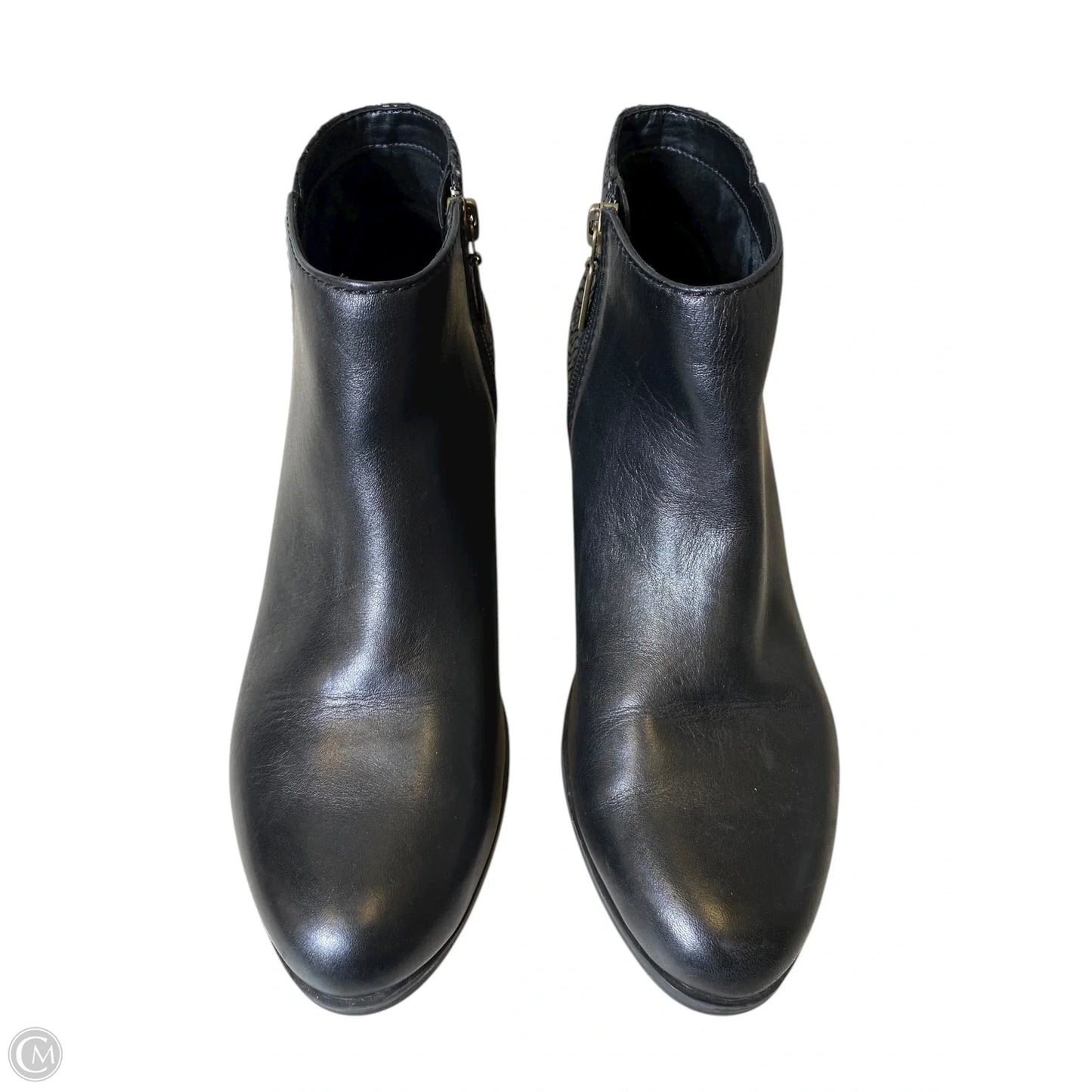 Boots Ankle Heels By Clarks In Black, Size: 7.5