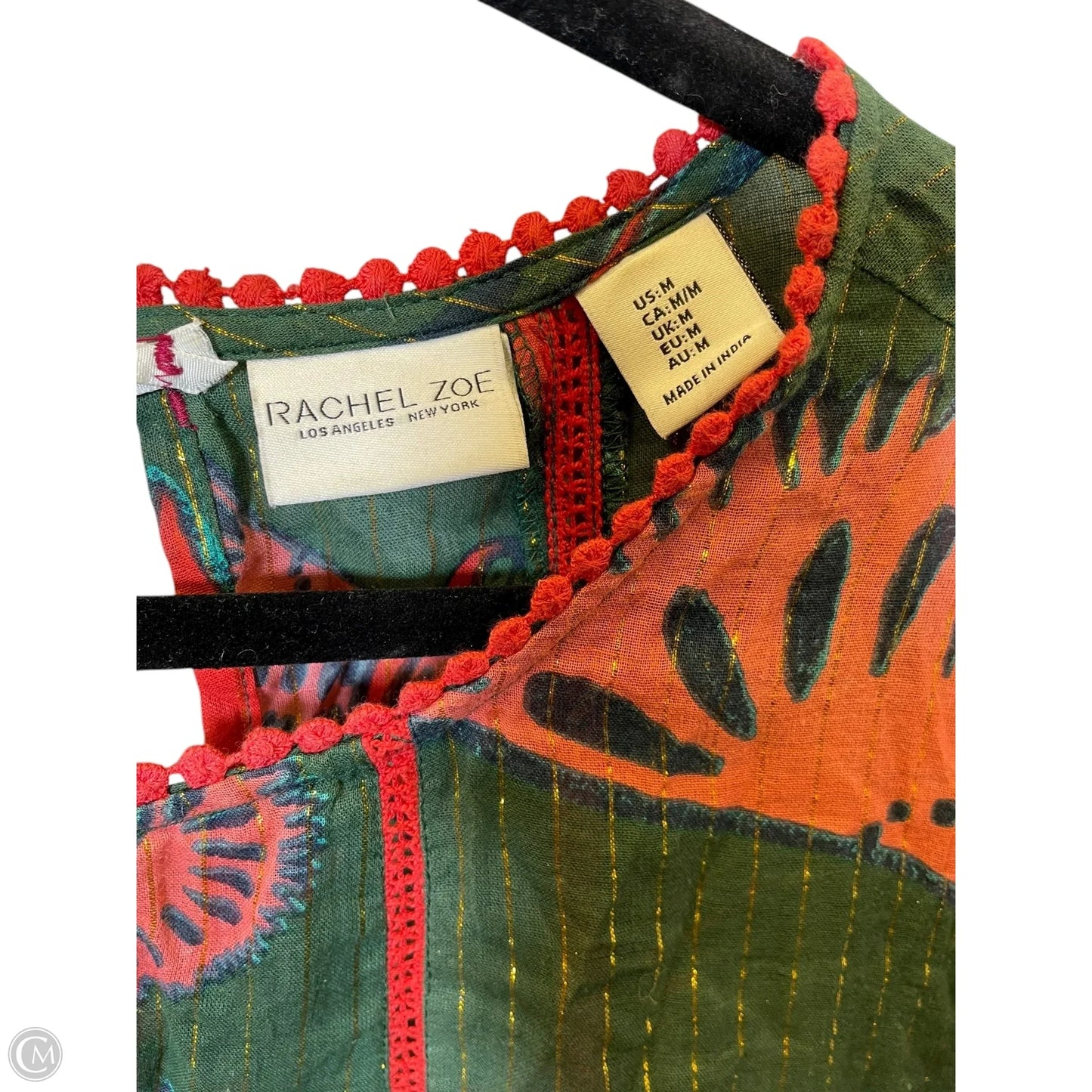 Blouse 3/4 Sleeve By Rachel Zoe In Multi-colored, Size: M