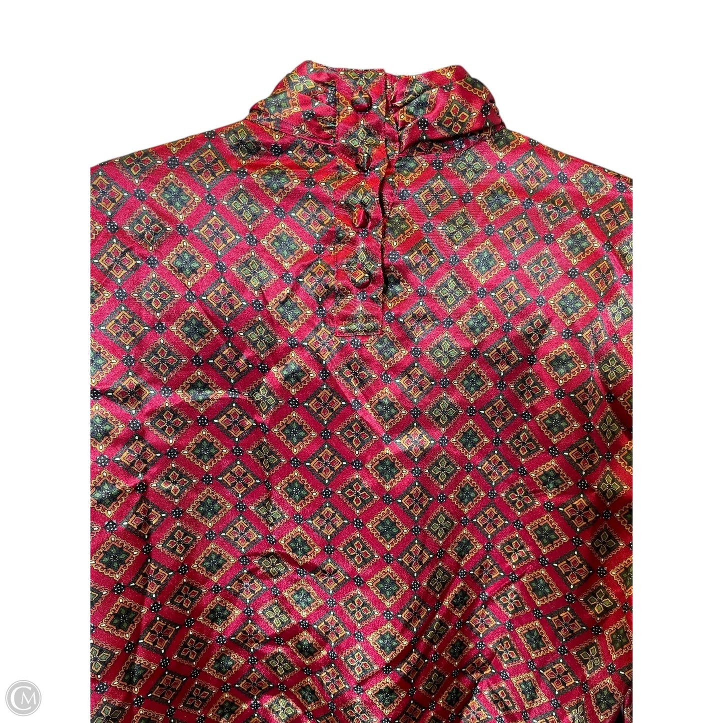 Blouse Long Sleeve By Clothes Mentor In Multi-colored, Size: 6