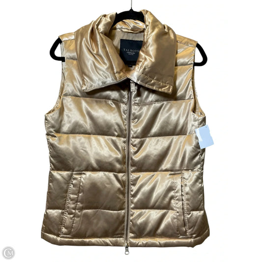 Vest Puffer & Quilted By Talbots In Gold, Size: S